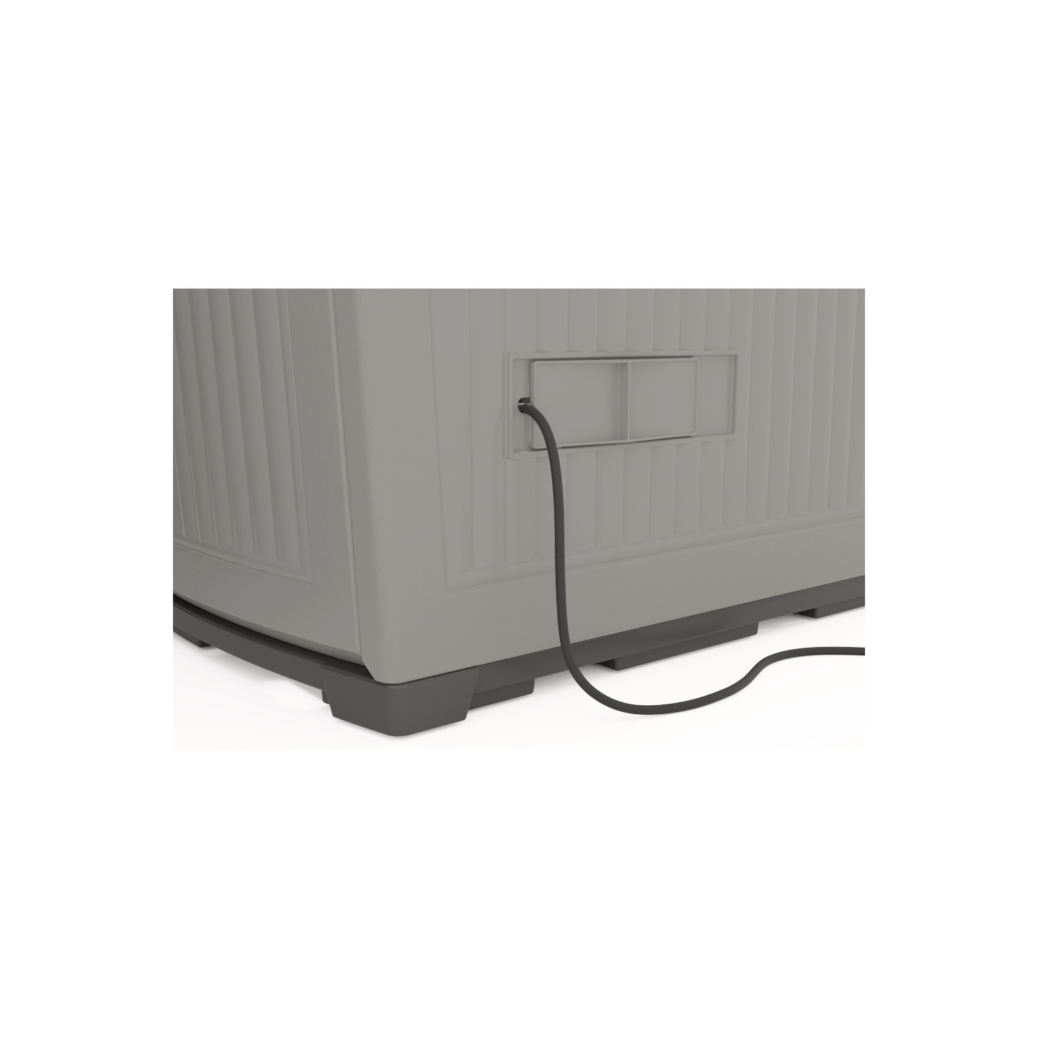 Suncast : 130 gal Unité de rangement Backyard Oasis - Gris tourterelle