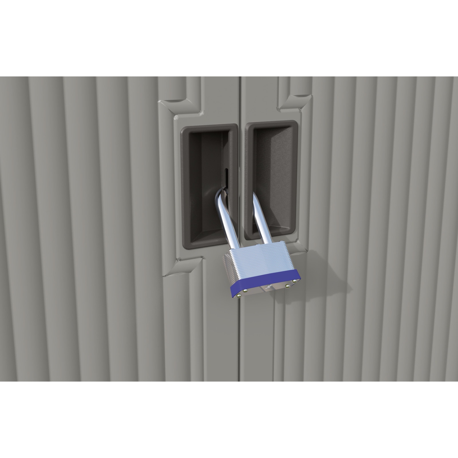 Suncast : 130 gal Unité de rangement Backyard Oasis - Gris tourterelle