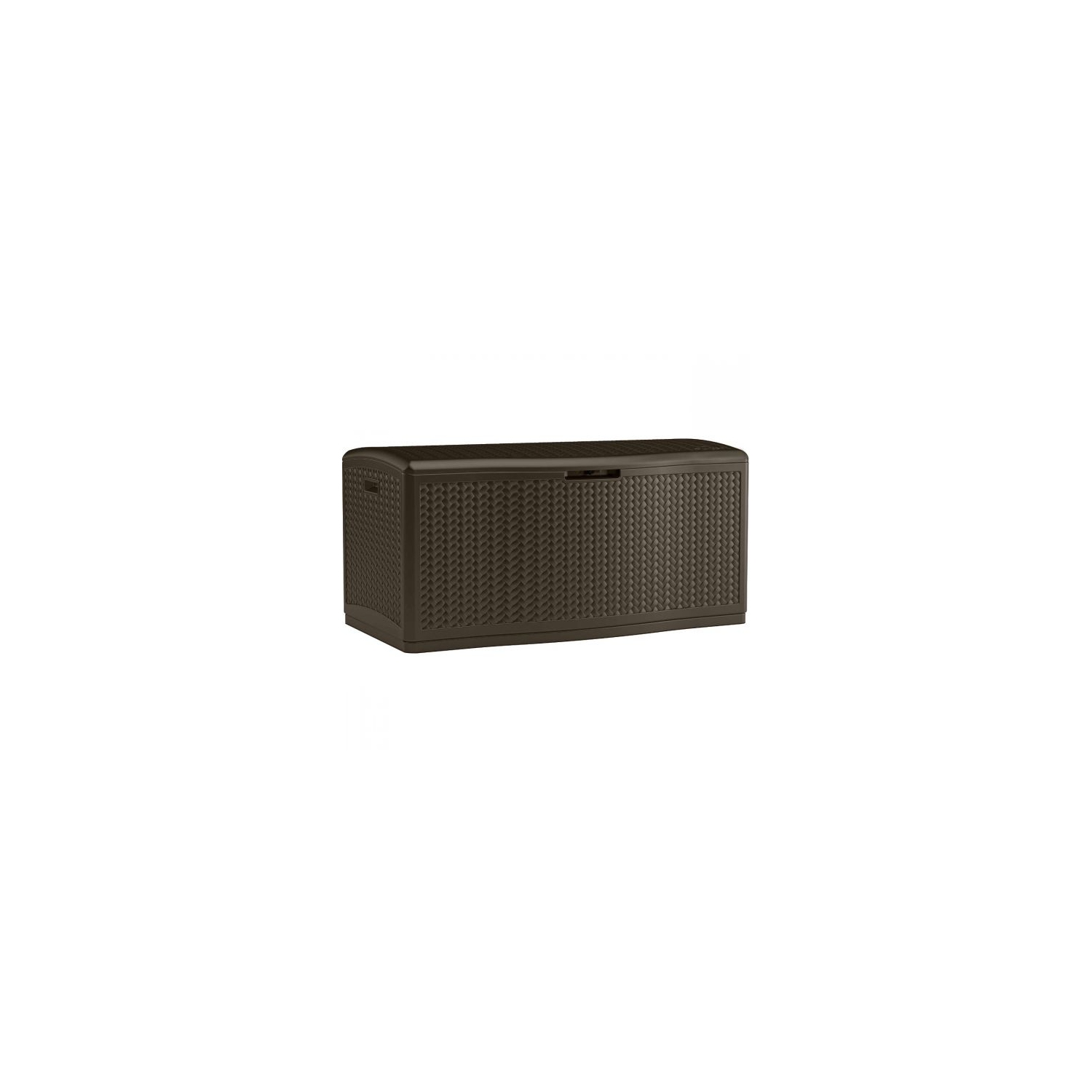 Suncast - 124 Gal. Herringbone Deck Box - Java