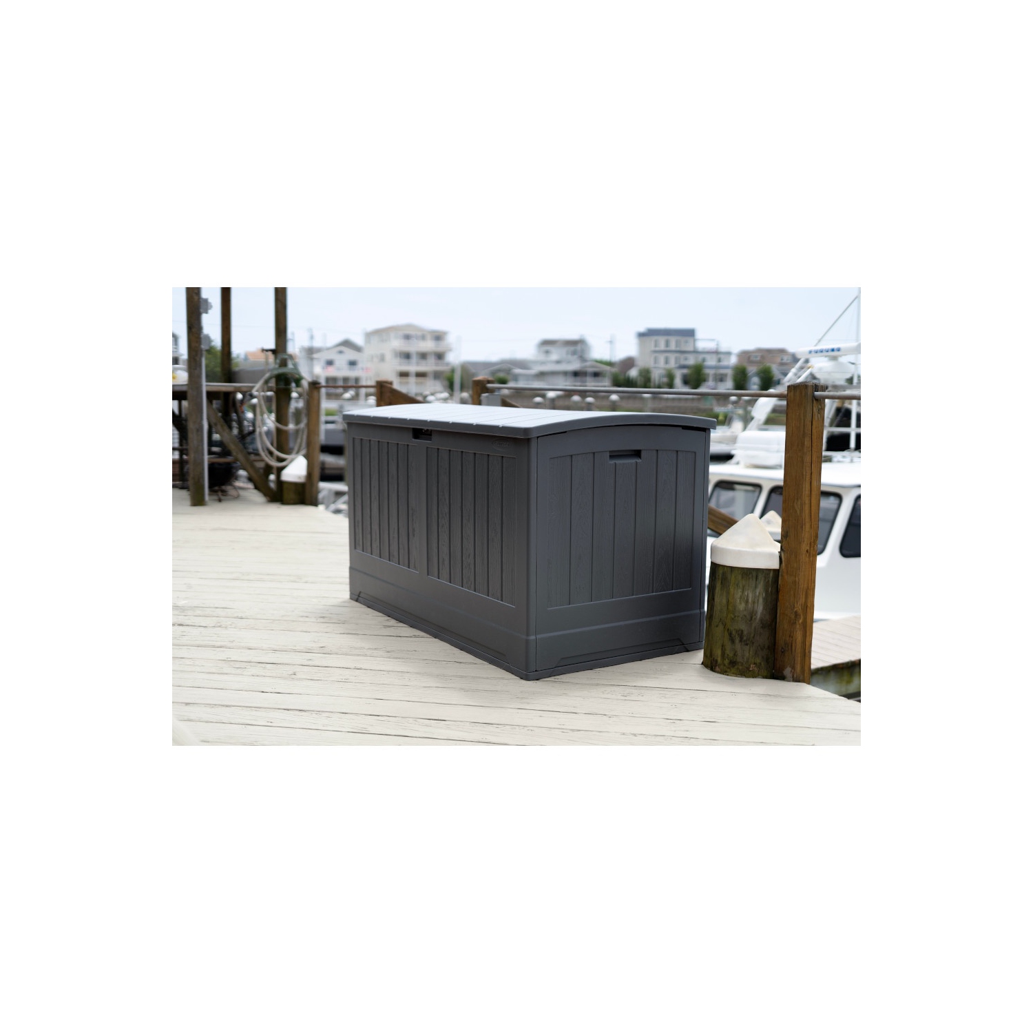 Suncast - 200 Gal. Extra Large Deck Box - Peppercorn