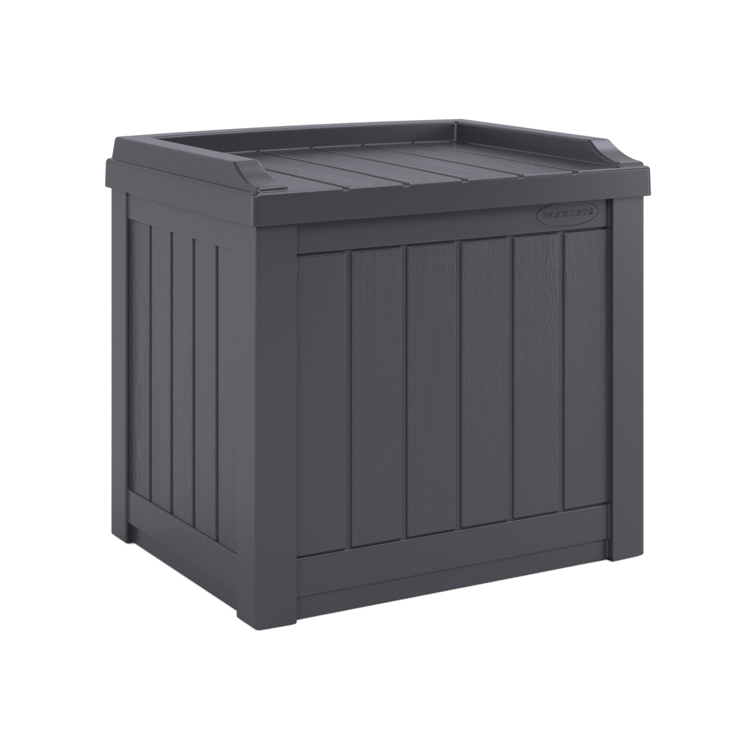 Suncast - 22 Gal. Small Deck Box w/Storage Seat - Cyberspace