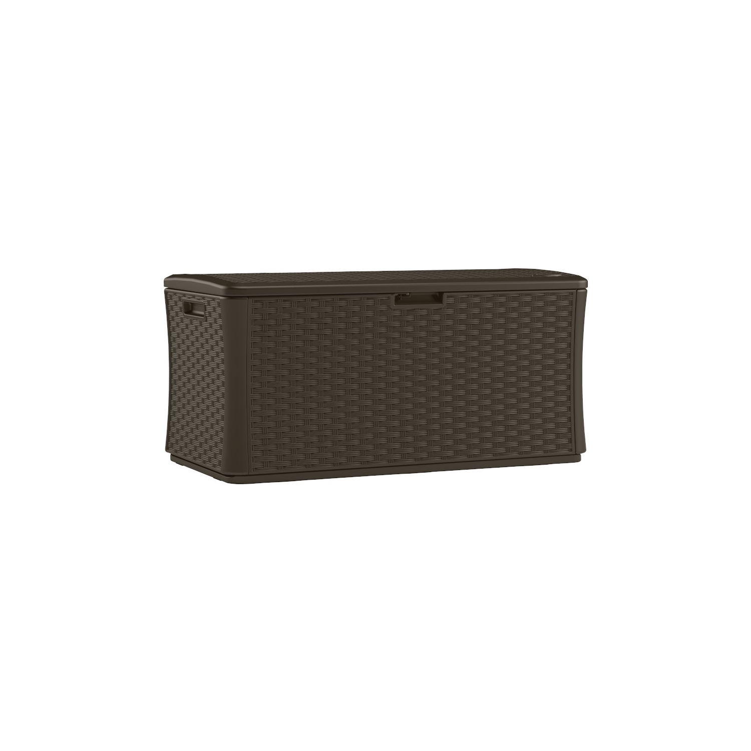 Suncast - 134 Gal. Extra Large Wicker Deck Box - Java