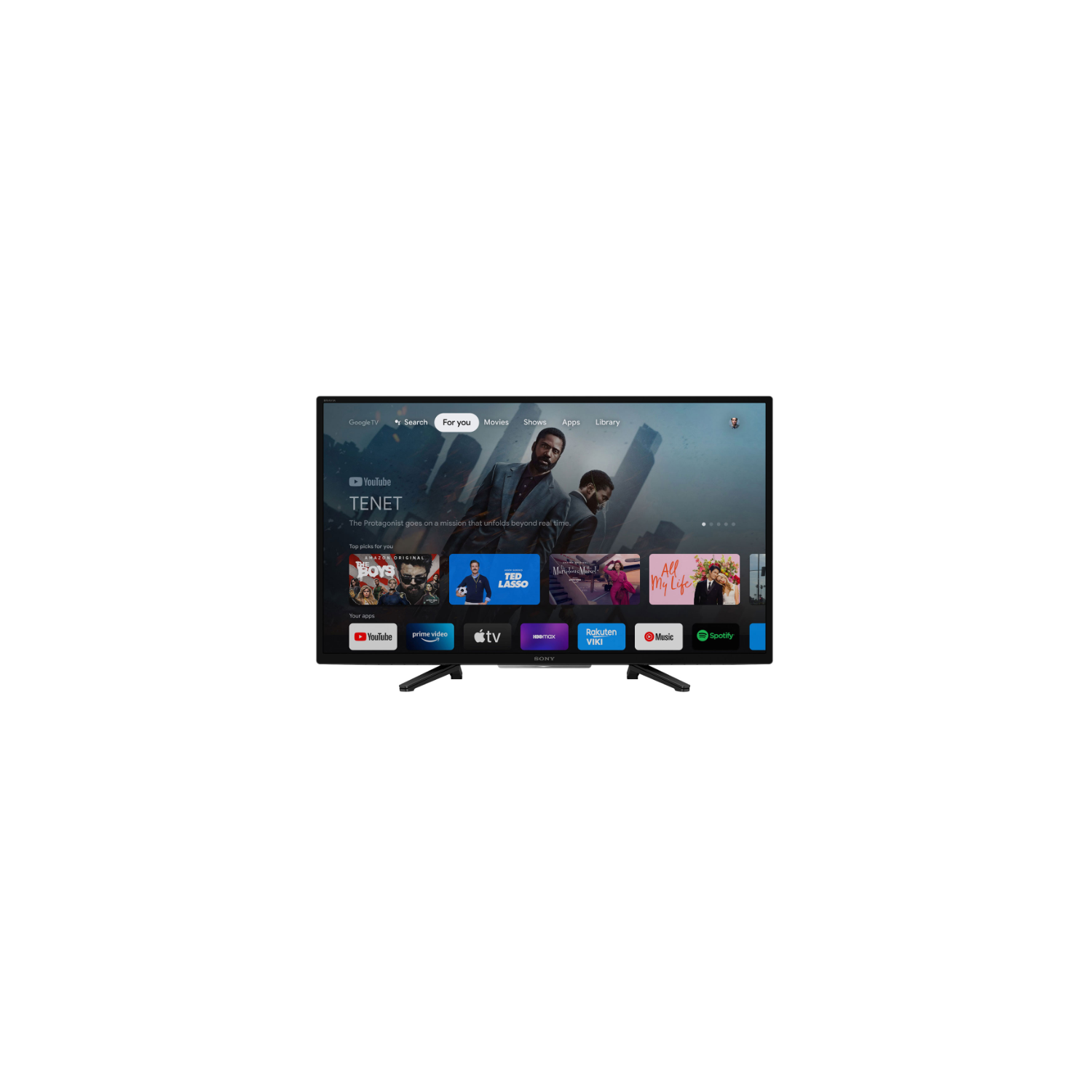 Refurbished - Sony KD32W830K 32" 720p HD HDR LED Smart Google TV