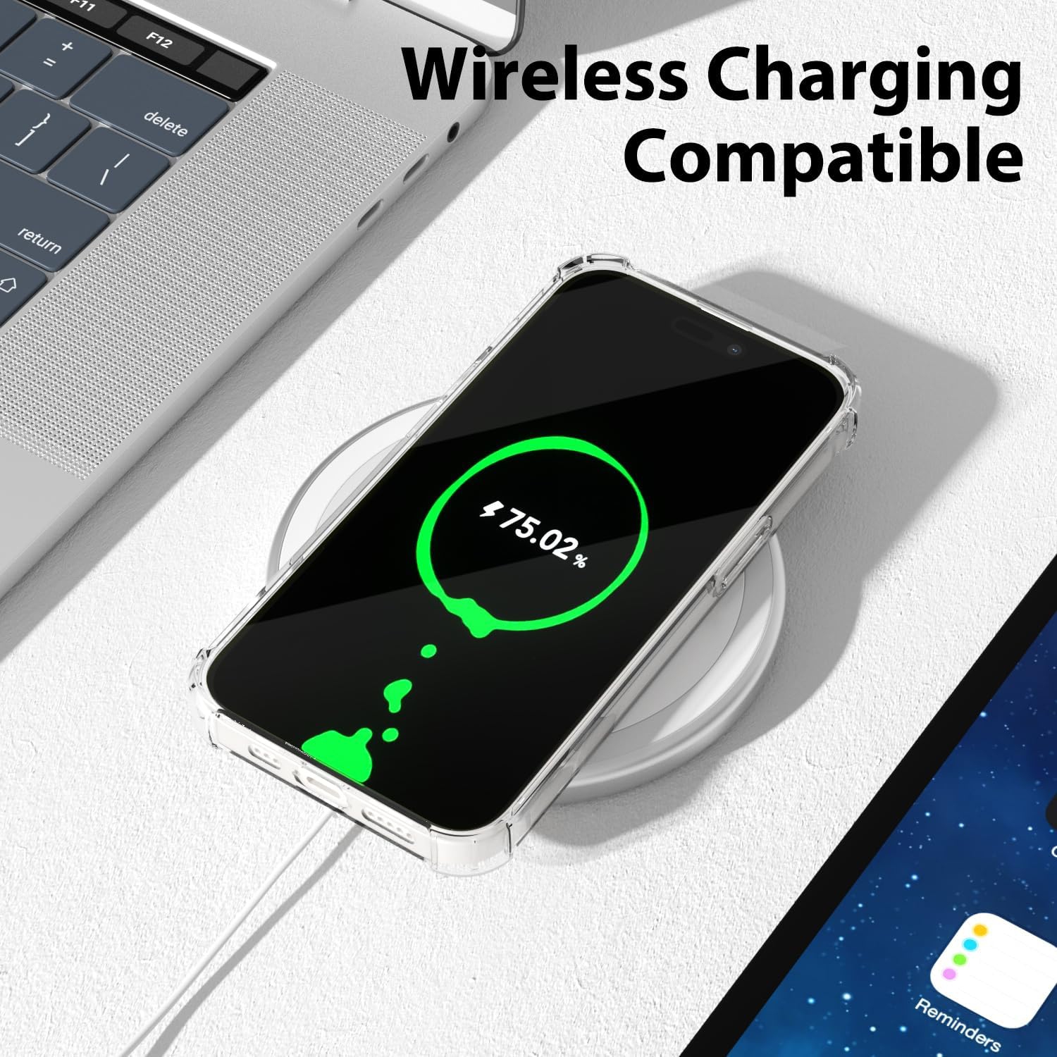 Étui souple en gel transparent pour iPhone 13 Pro d'Apple avec pare-chocs antichoc, transparent et durable avec protection résistante aux chocs