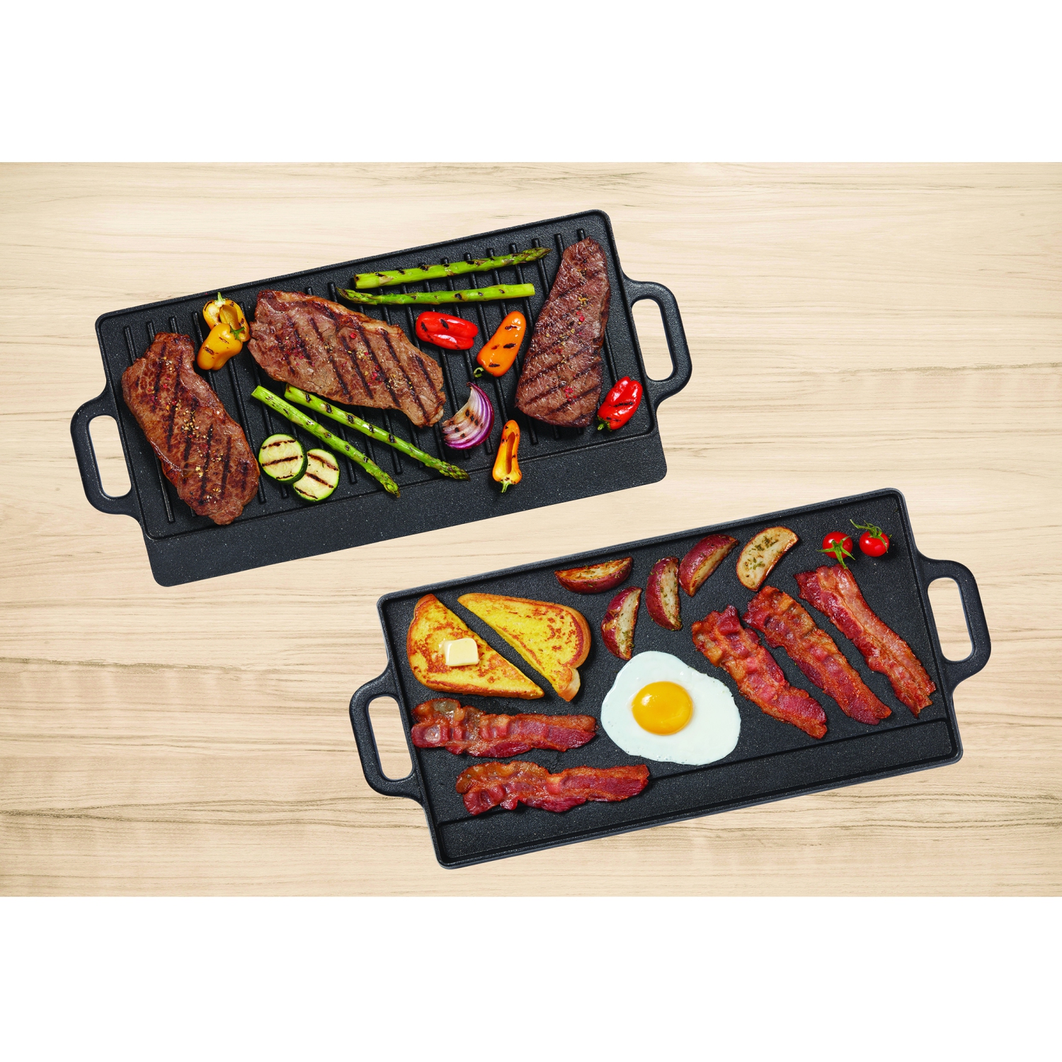 The Rock Cast Iron Reversible Grill/Griddle