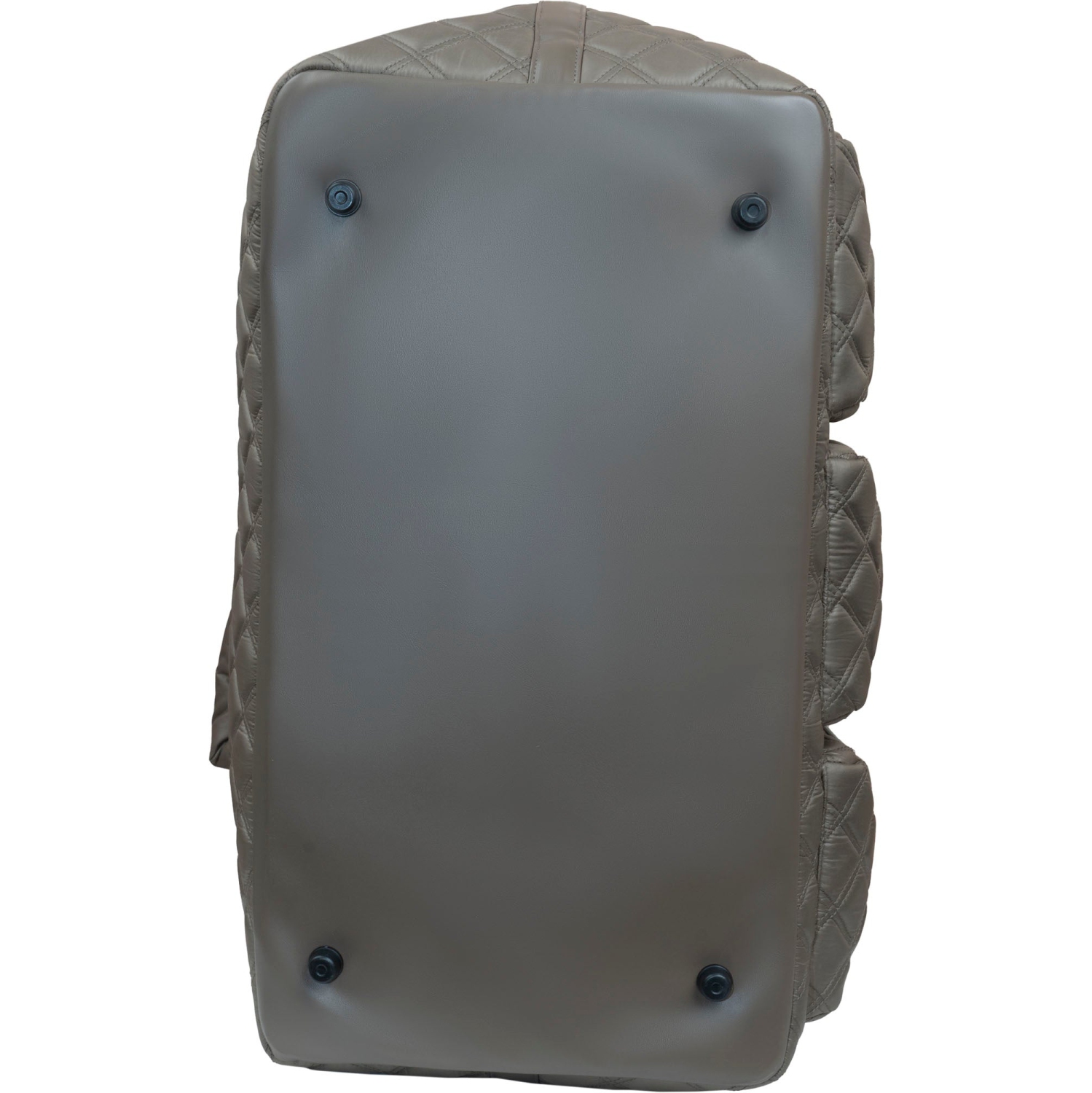 Sac de sport en nylon matelassé à diamants de 22 po de Joan & David - Taupe foncé