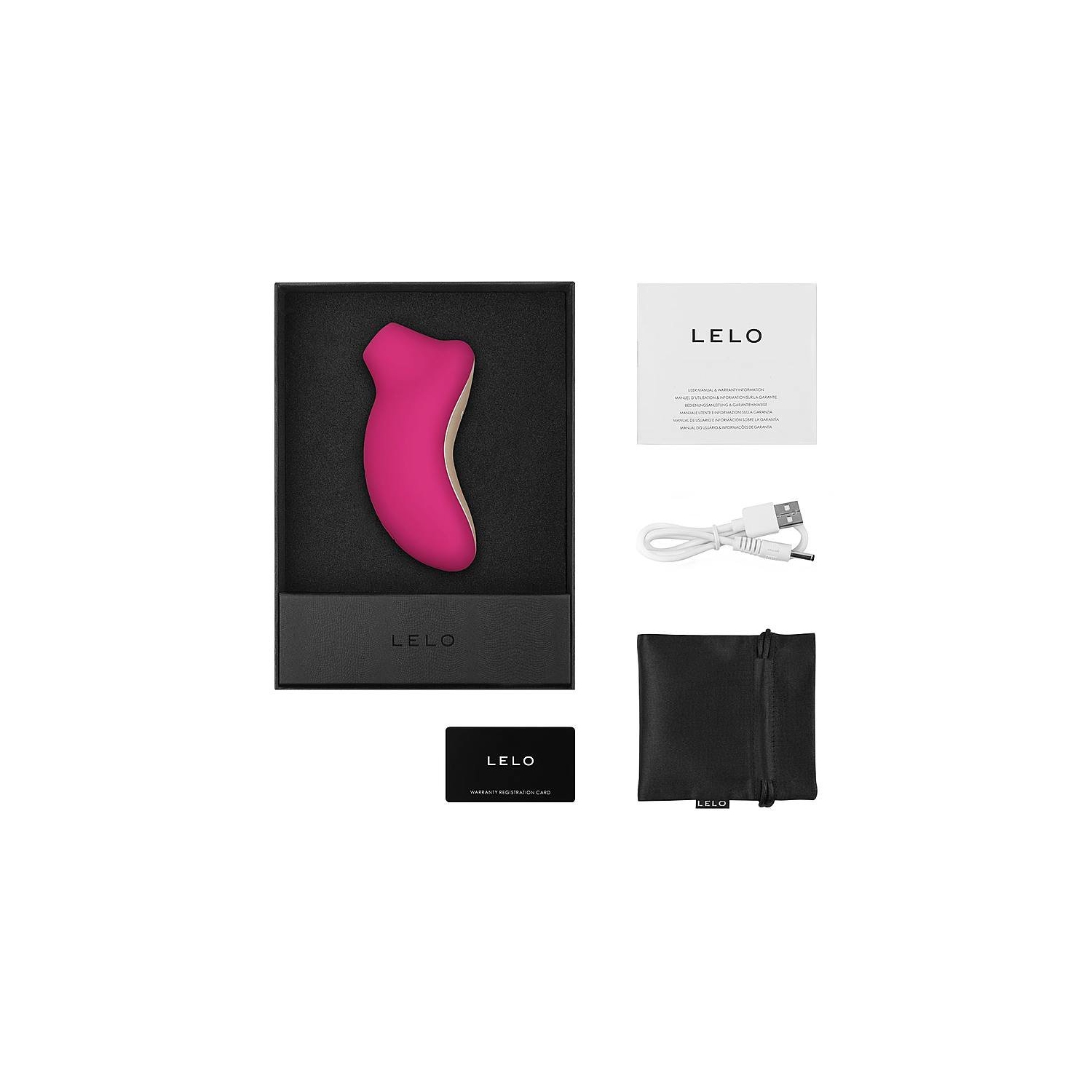Mini appareil de massage Lelo SONA - Cerise