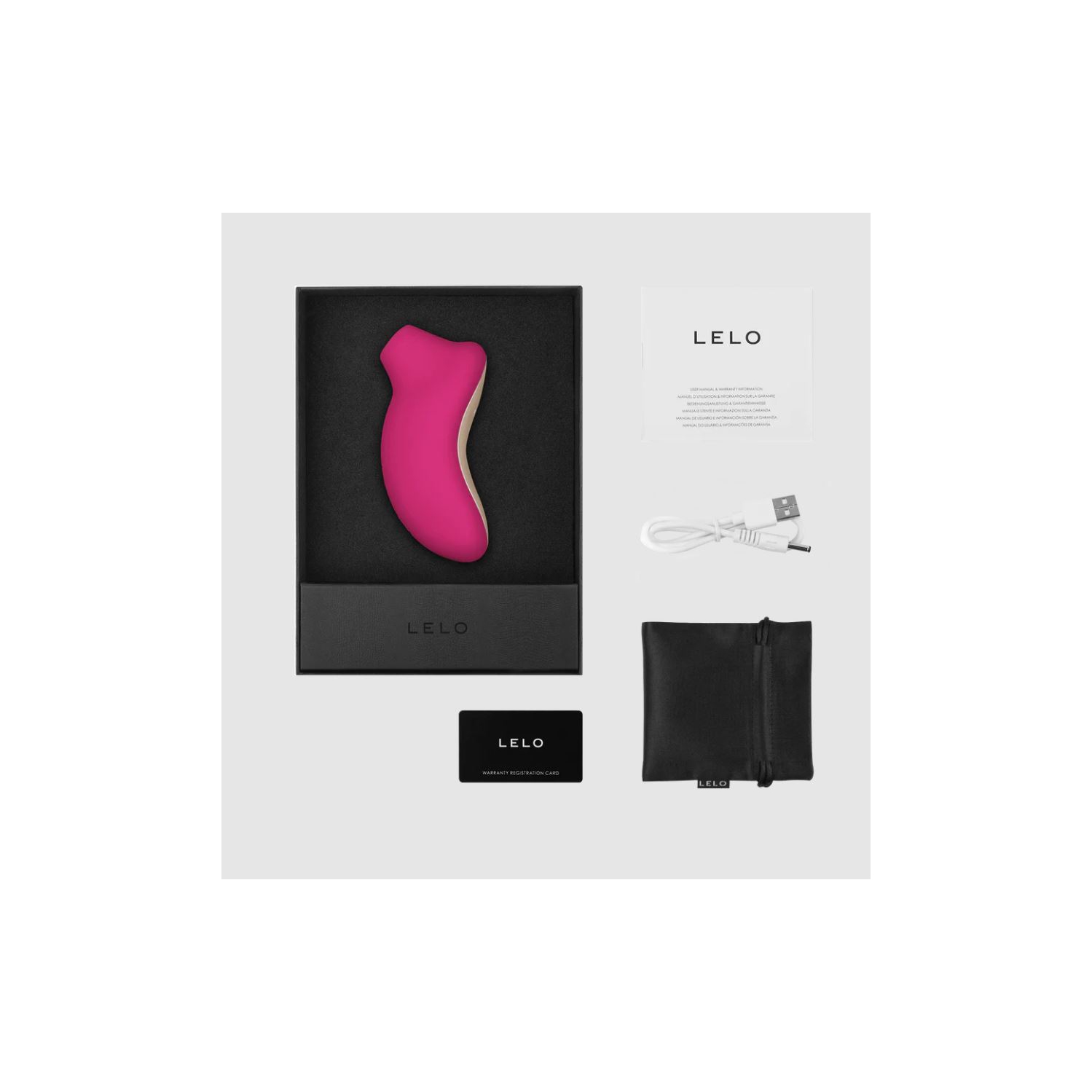 Lelo Sona Cruise Sonic Clitoral Massager - Cerise