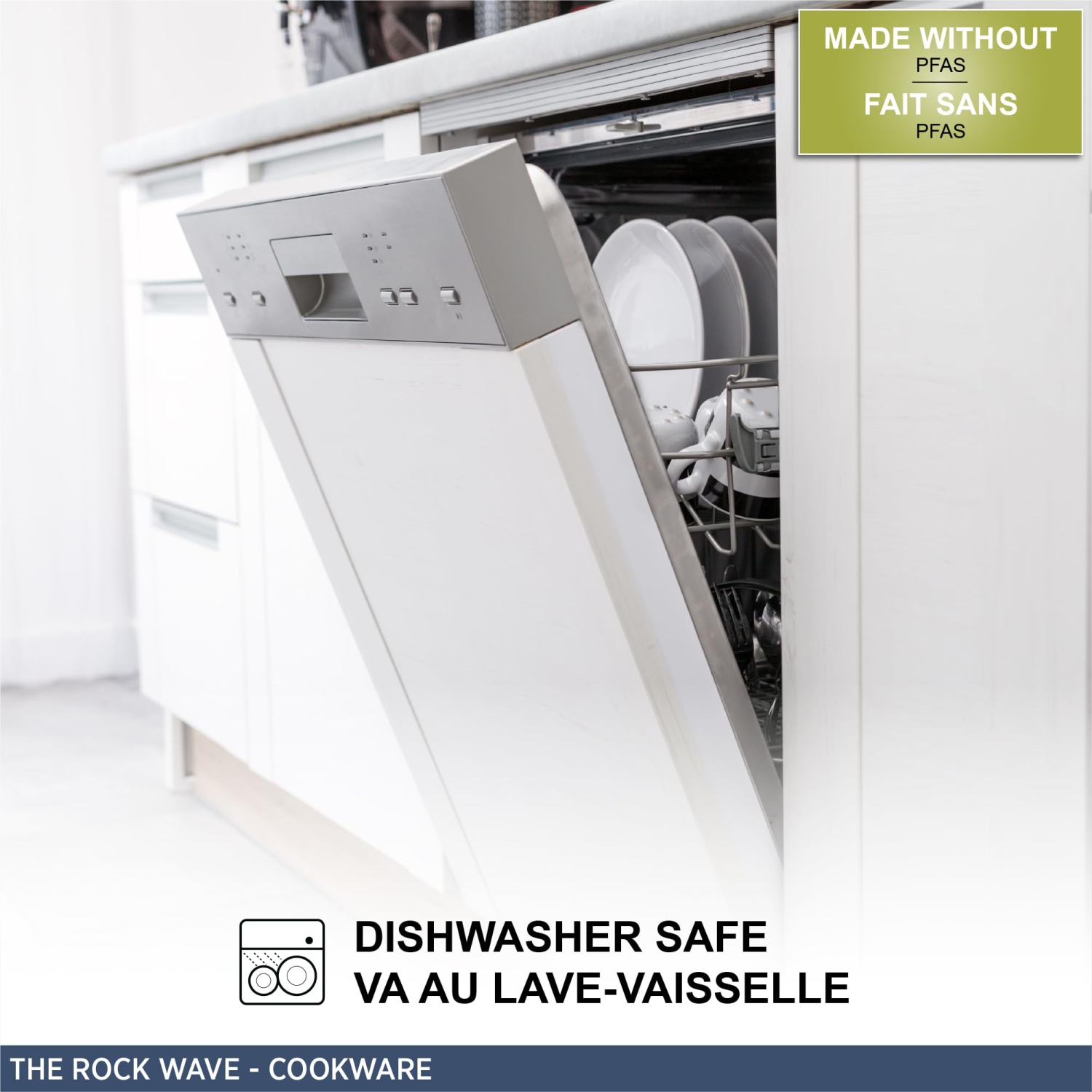 Starfrit the Rock Wave 5.6L Stainless Steel Stockpot with Wave.Tec