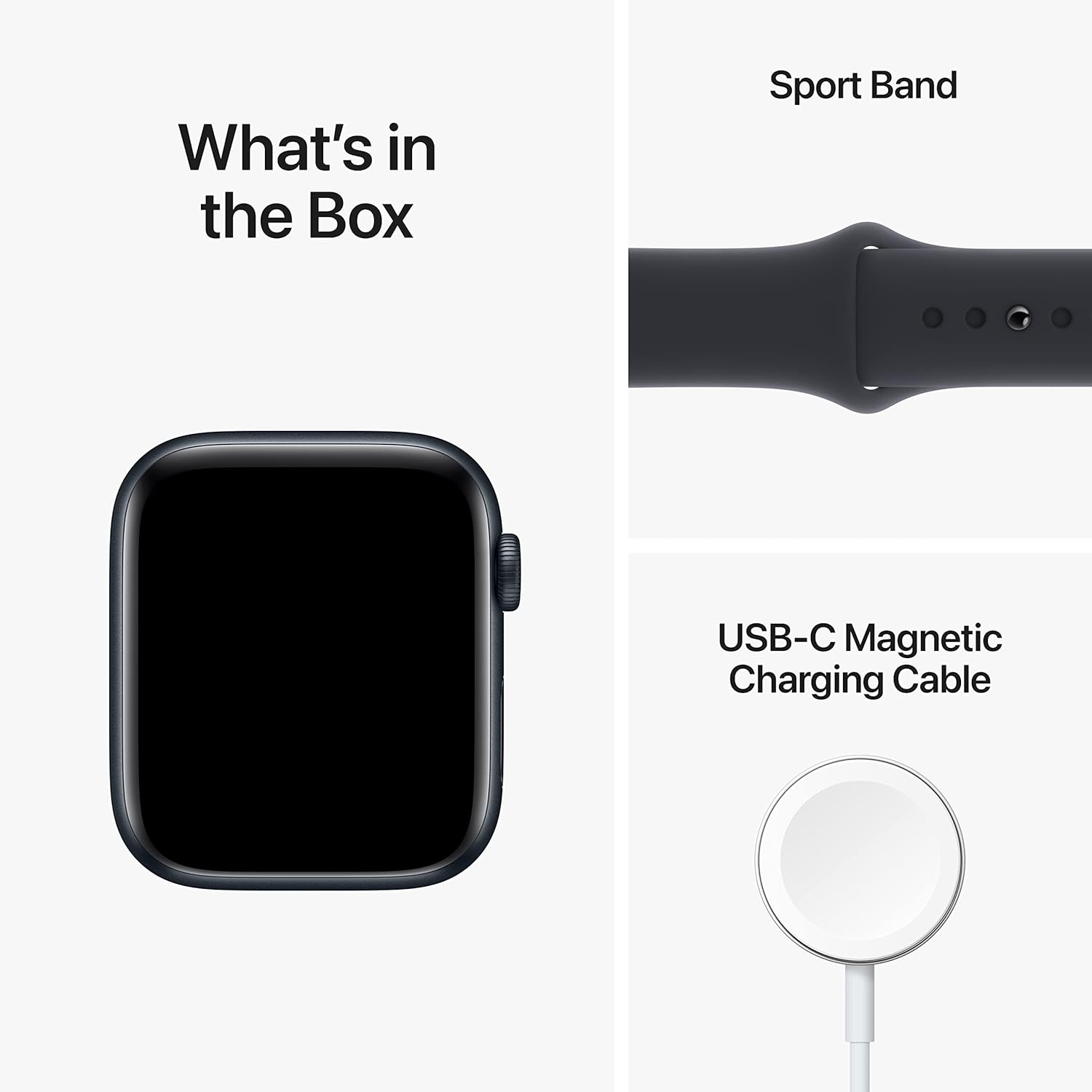 Open box - Apple Watch SE (GPS + Cellular 44mm) Midnight Aluminium Case with Midnight Sport Band, M/L