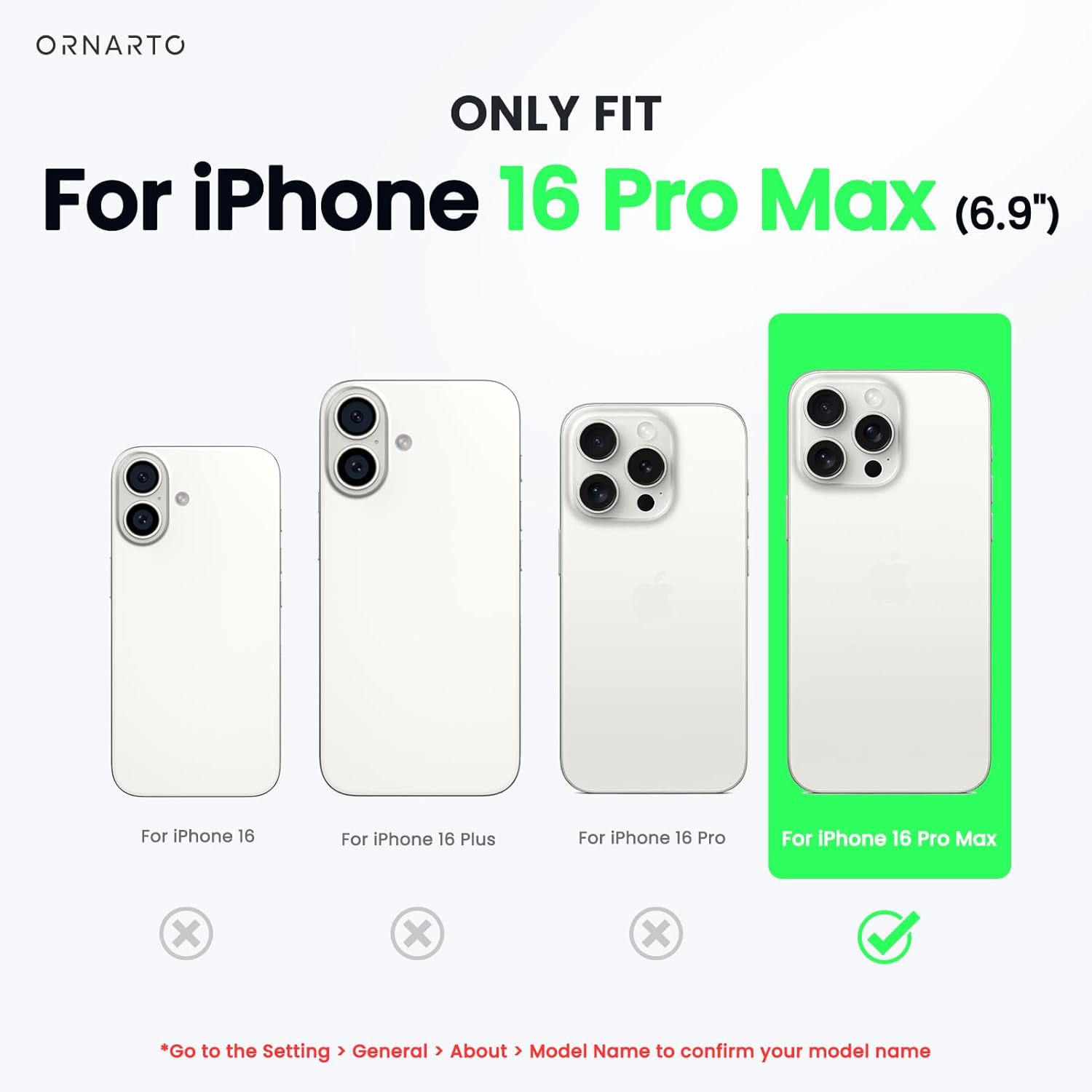 ORNARTO Compatible with iPhone 16 Pro Max Case 6.9",Liquid Silicone 3 Layers Full Covered Soft Gel Rubber Phone Case, Shockproof Protective