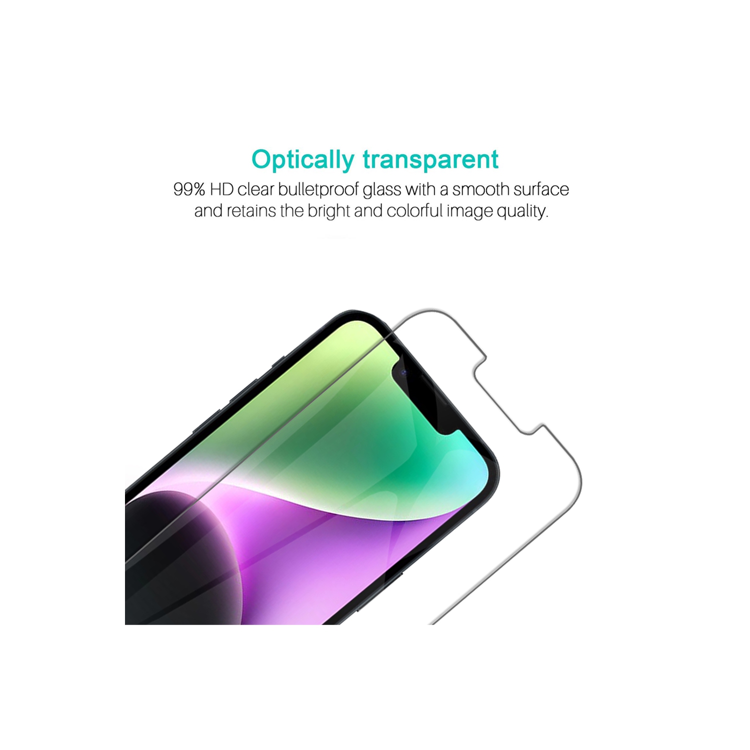 For iPhone 16 Screen Protector Supershield Anti-Reflective Tempered Glass Protector