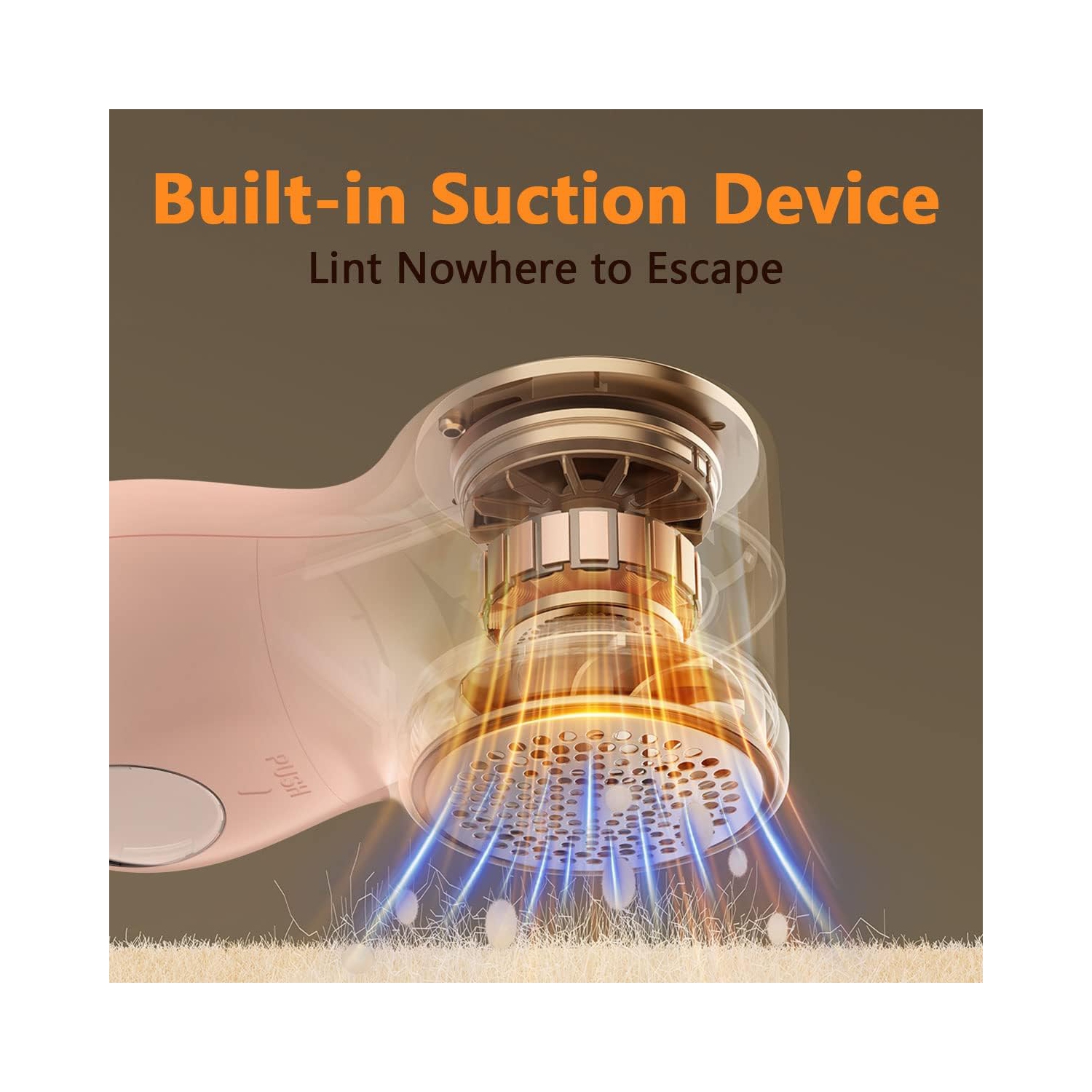 Rechargeable Fabric Shaver, Electric Lint Shaver with 6-Leaf Blades,Lint Remover for Clothes with Digital Display,3-Speeds Defuzzer for Removing