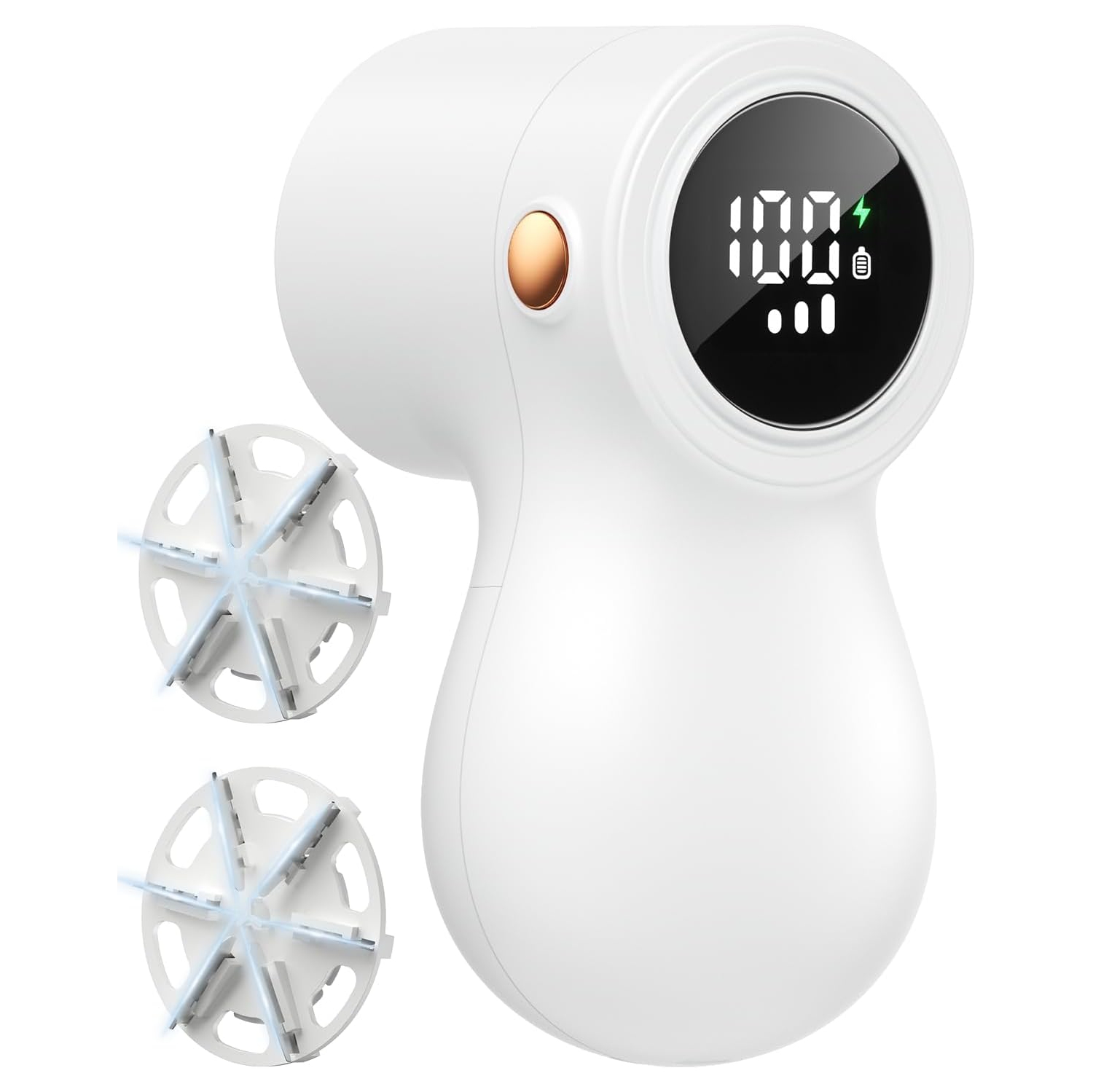 Rechargeable Fabric Shaver, Electric Lint Shaver with 6-Leaf Blades,Lint Remover for Clothes with Digital Display,3-Speeds Defuzzer for Removing