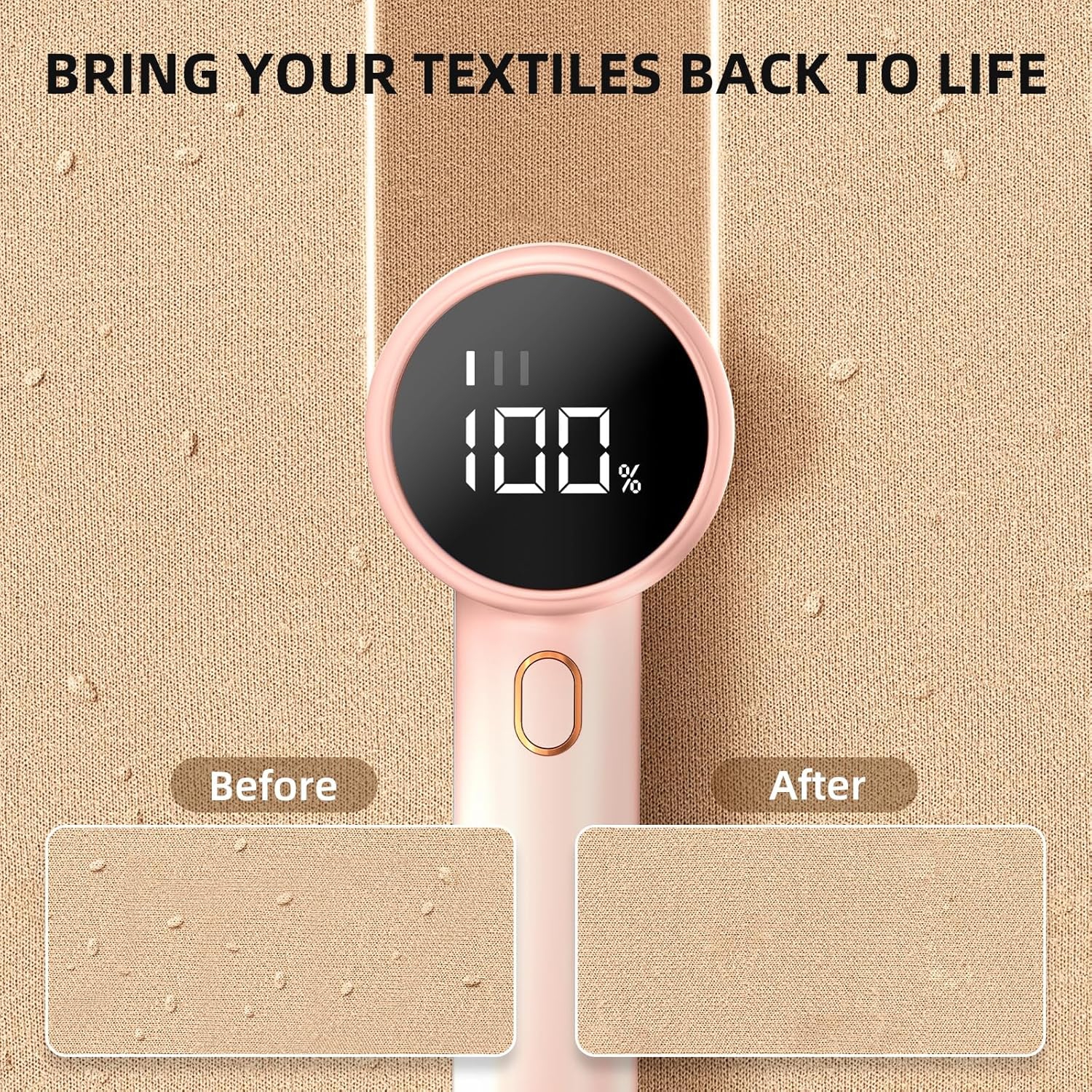 Épilateur à charpie, rasoir électrique rechargeable à charpie USB, 6 lames pour meubles rembourrés, rose