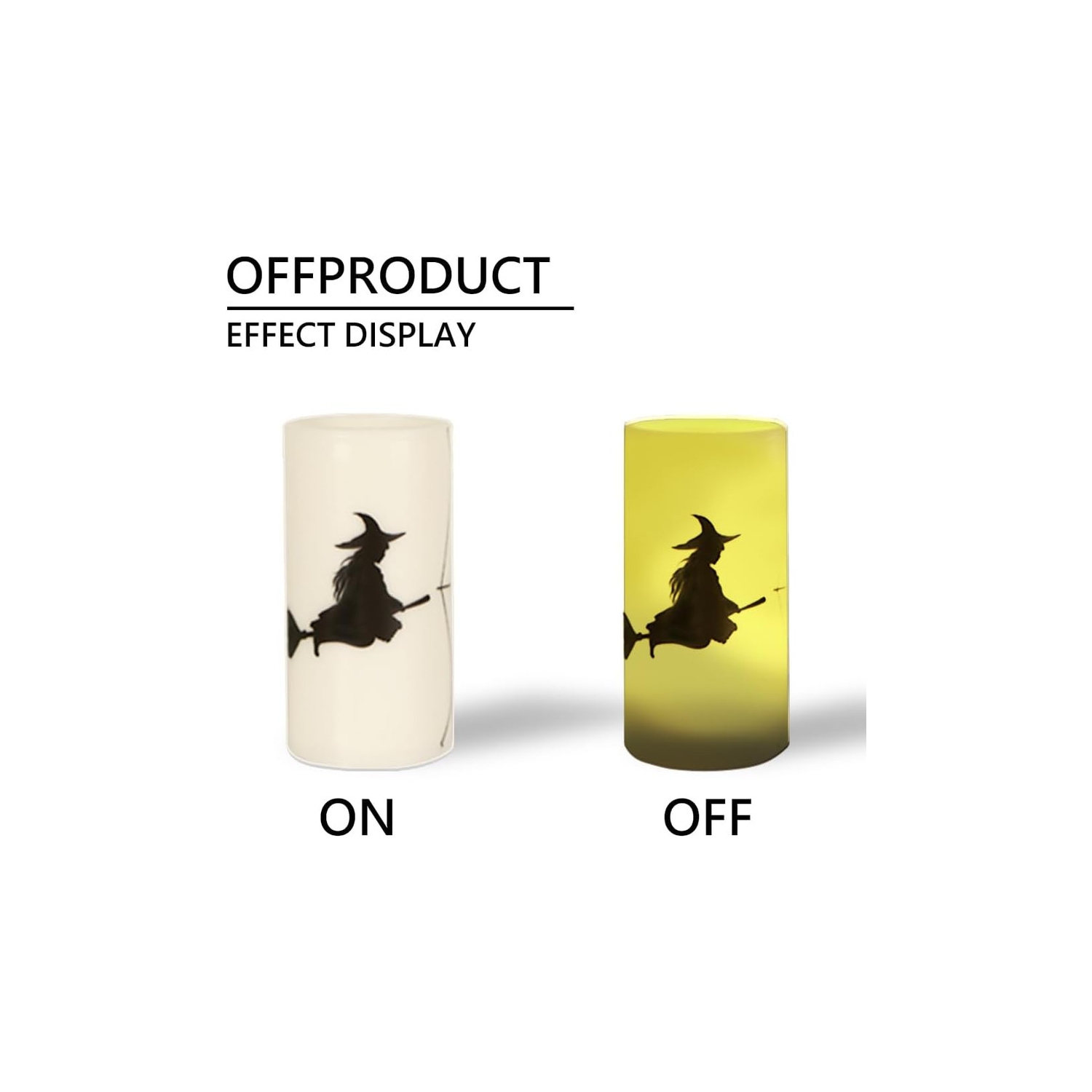 Chandelles sans flamme d'Halloween, bougies piliers à DEL avec crâne, toiles d'araignée, corbeaux, sorcières, Bats, bougies vacillantes Party Horror