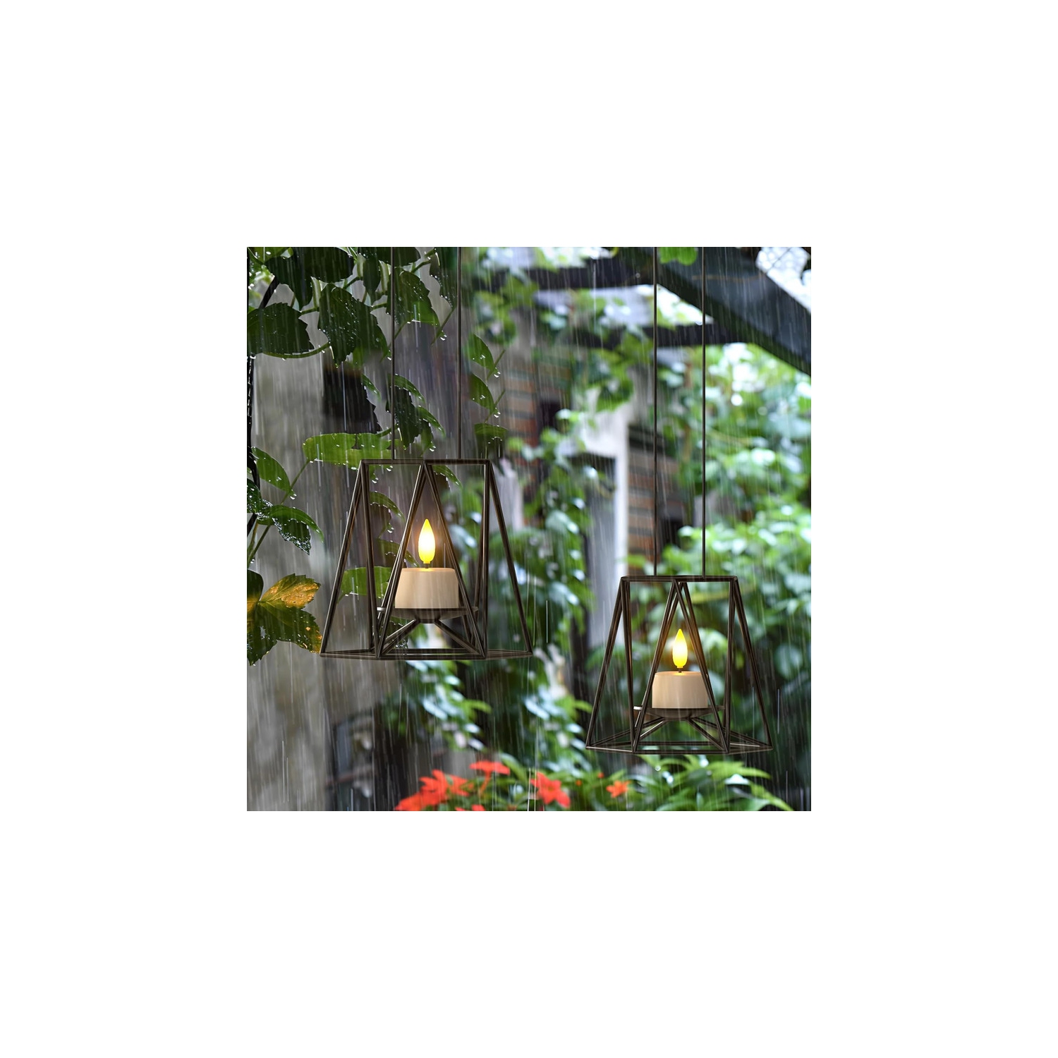 Flameless Candles with Magnetic Charging Base, Rechargeable Waterproof 12pcs LED Flickering Battery Tea Lights Votives with Remote Timer