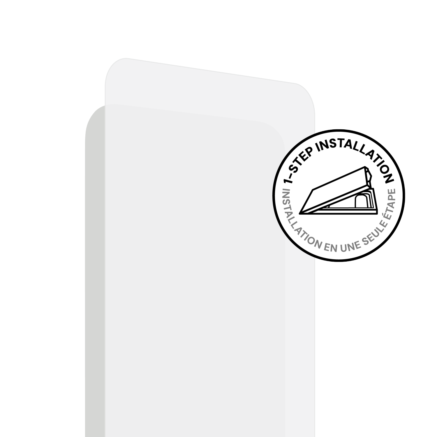 Protecteur d'écran en verre trempé TUFF8 avec trousse de pose automatique pour iPhone 16 Pro