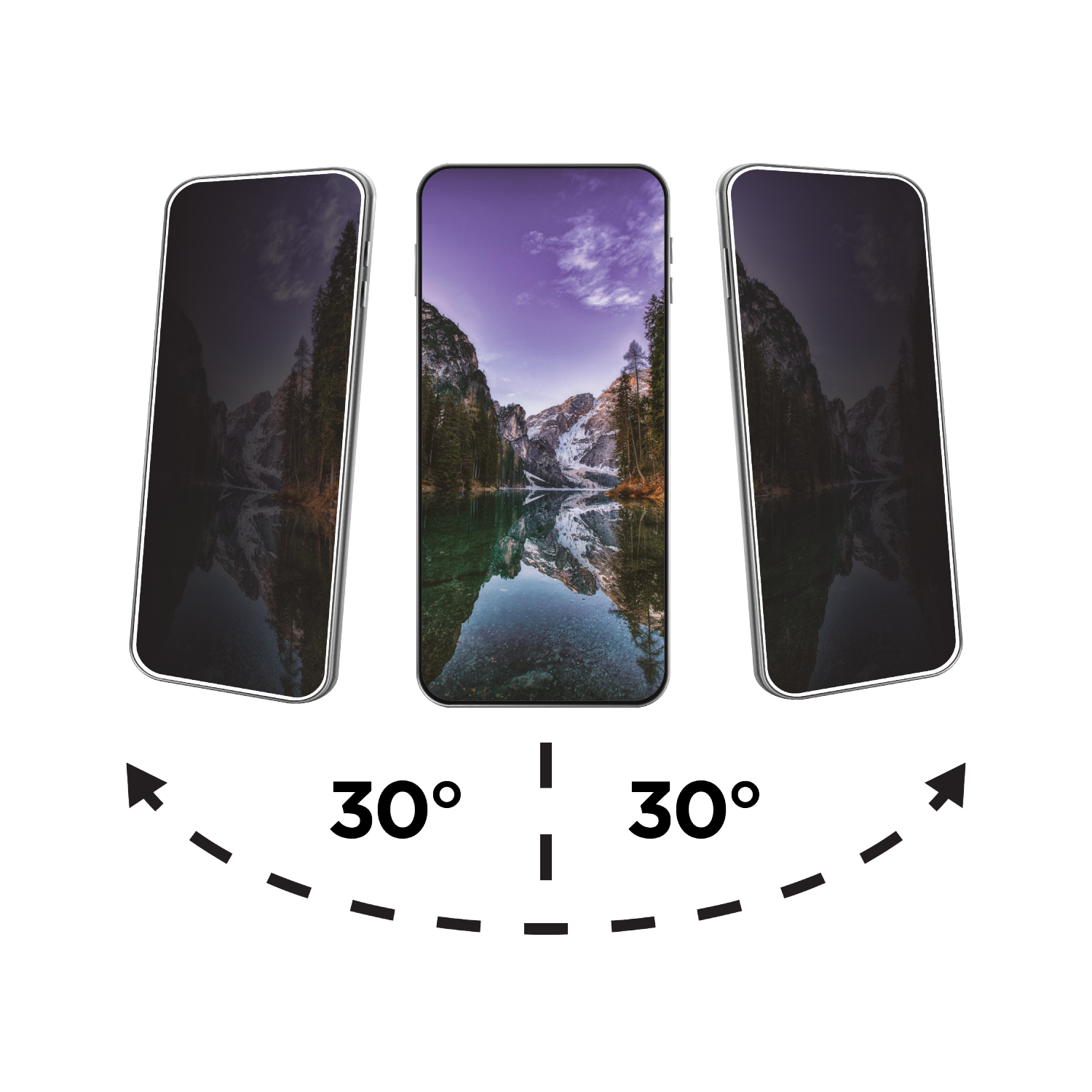 TUFF8 Protection de l'écran en verre trempé de confidentialité avec trousse de pose pour iPhone 16 Pro Max