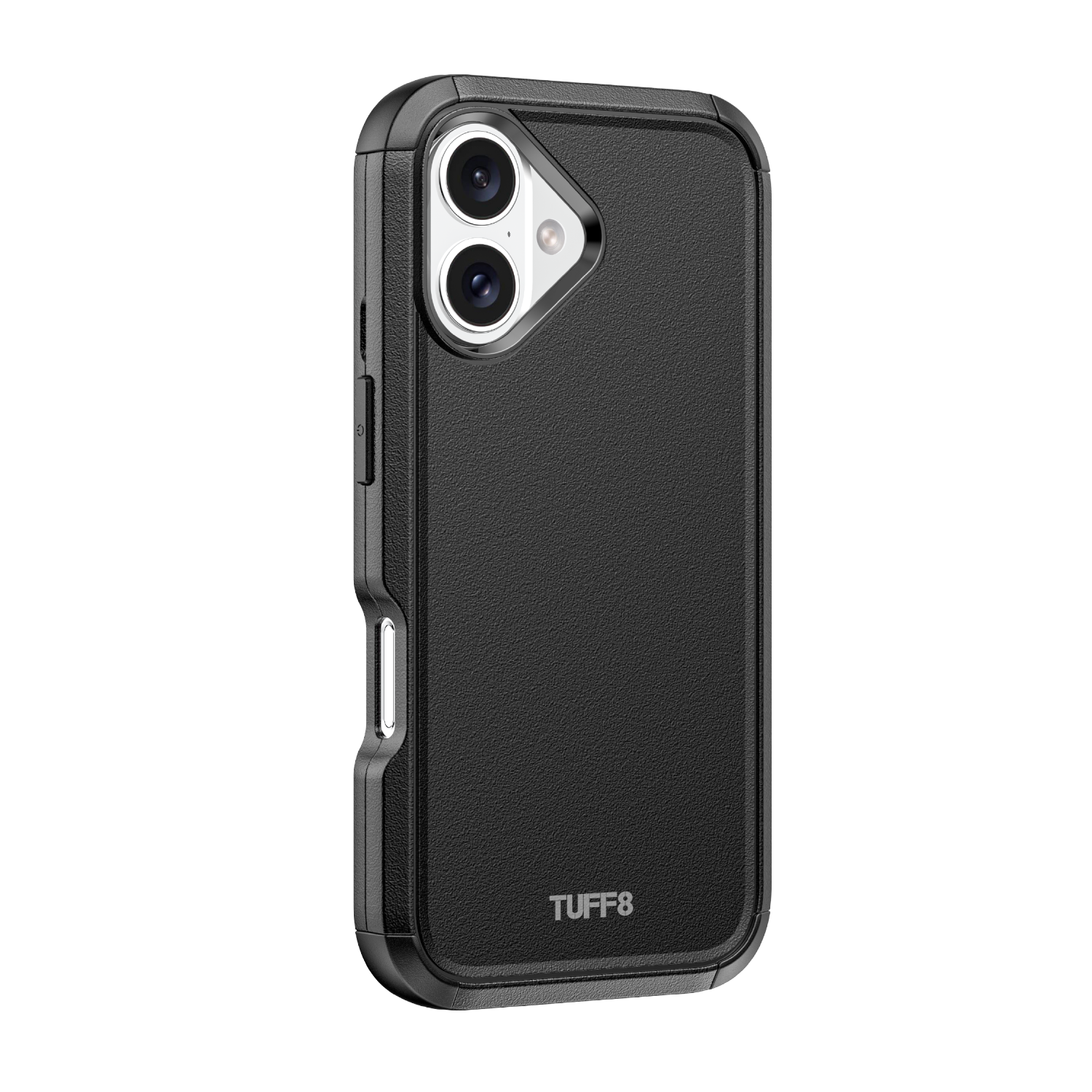 TUFF8 Impact+ Three-layer Protective Case with Holster for iPhone 16 Plus
