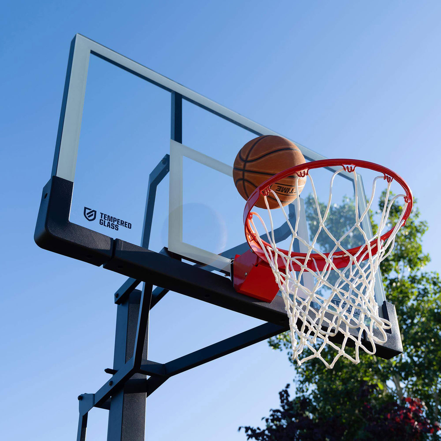 Lifetime Mammoth 54" Lift Bolt Tempered Glass Basketball System