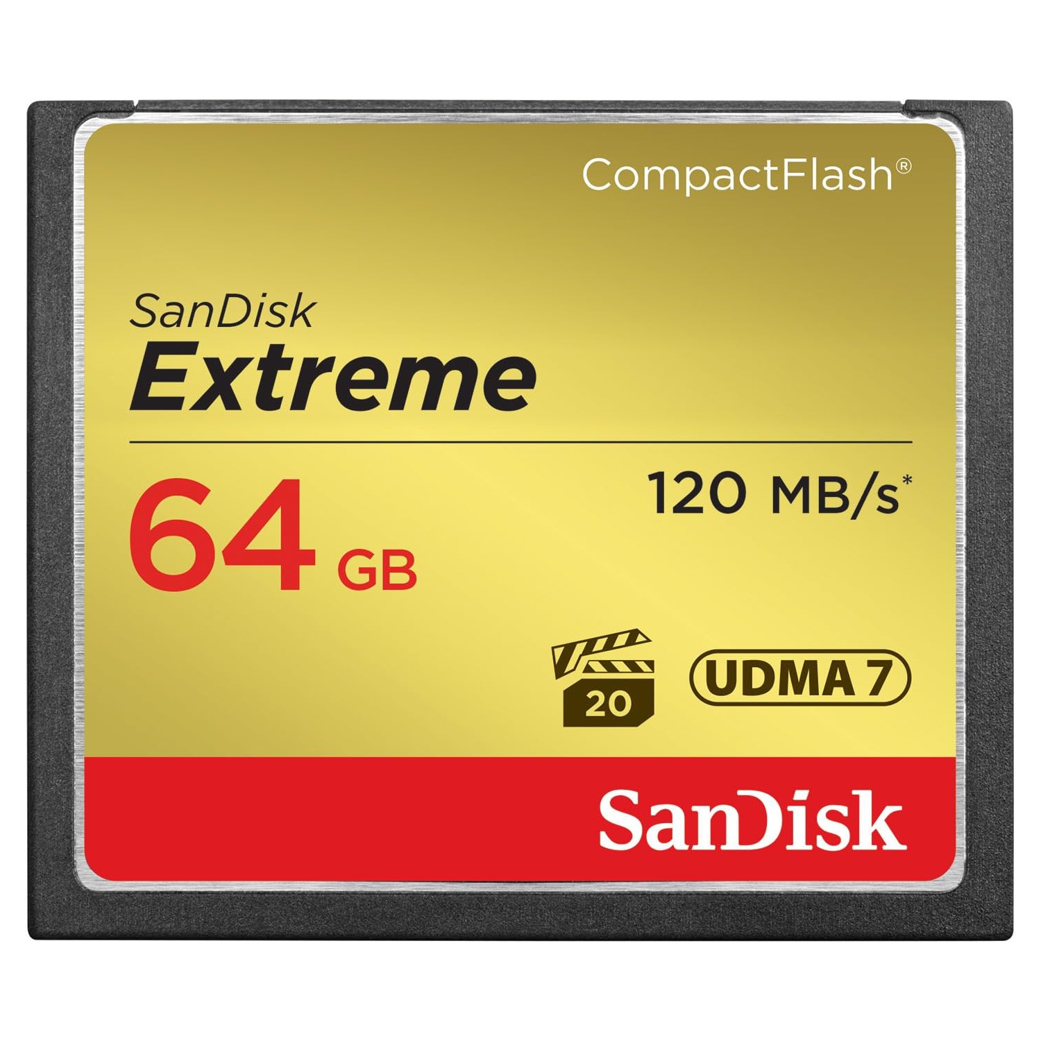 SanDisk – Carte mémoire CompactFlash Extreme 64&nbsp;Go, noir