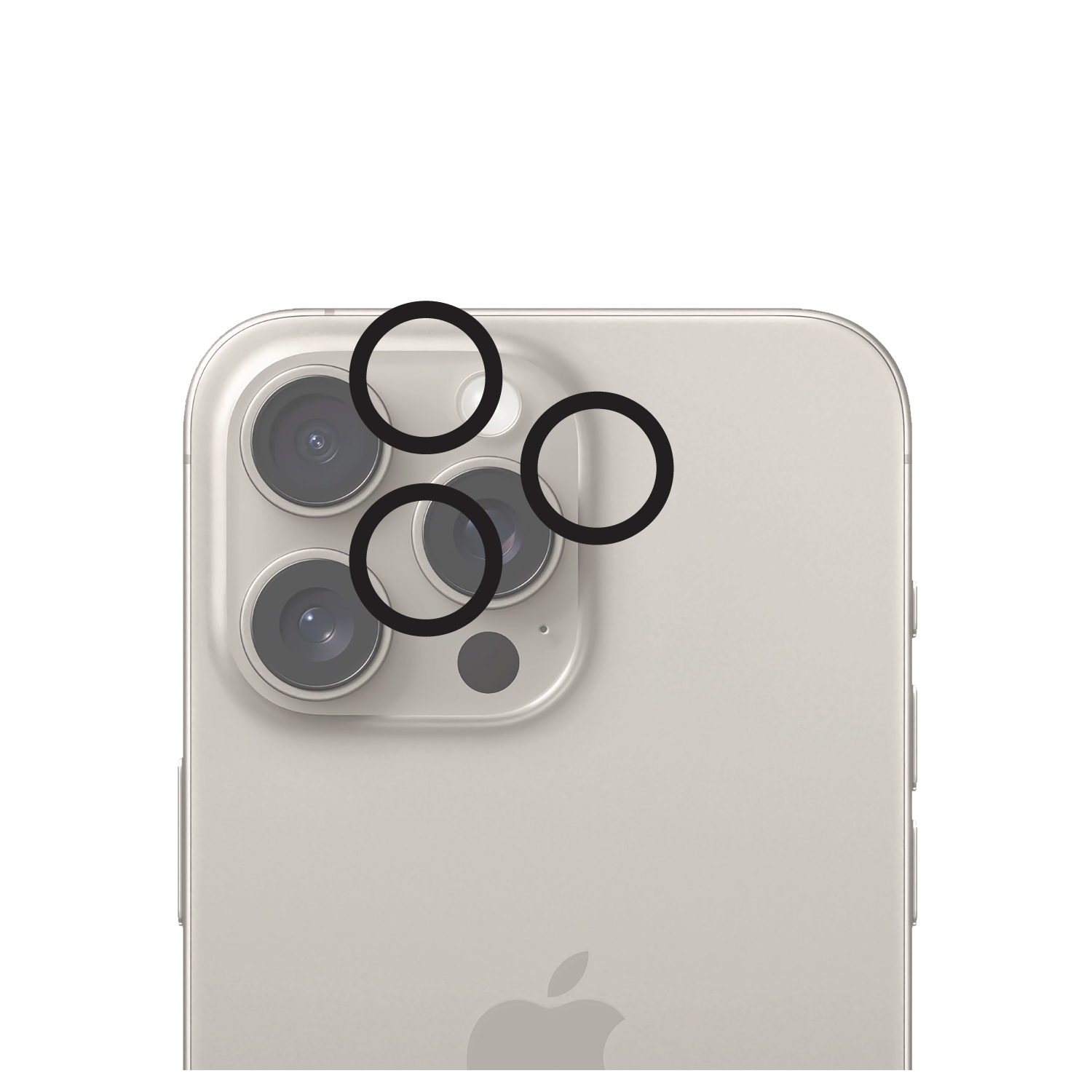 Protecteur d'objectif d'oeil d'aigle TUFF8 pour iPhone 16 Pro/iPhone 16 Pro Max