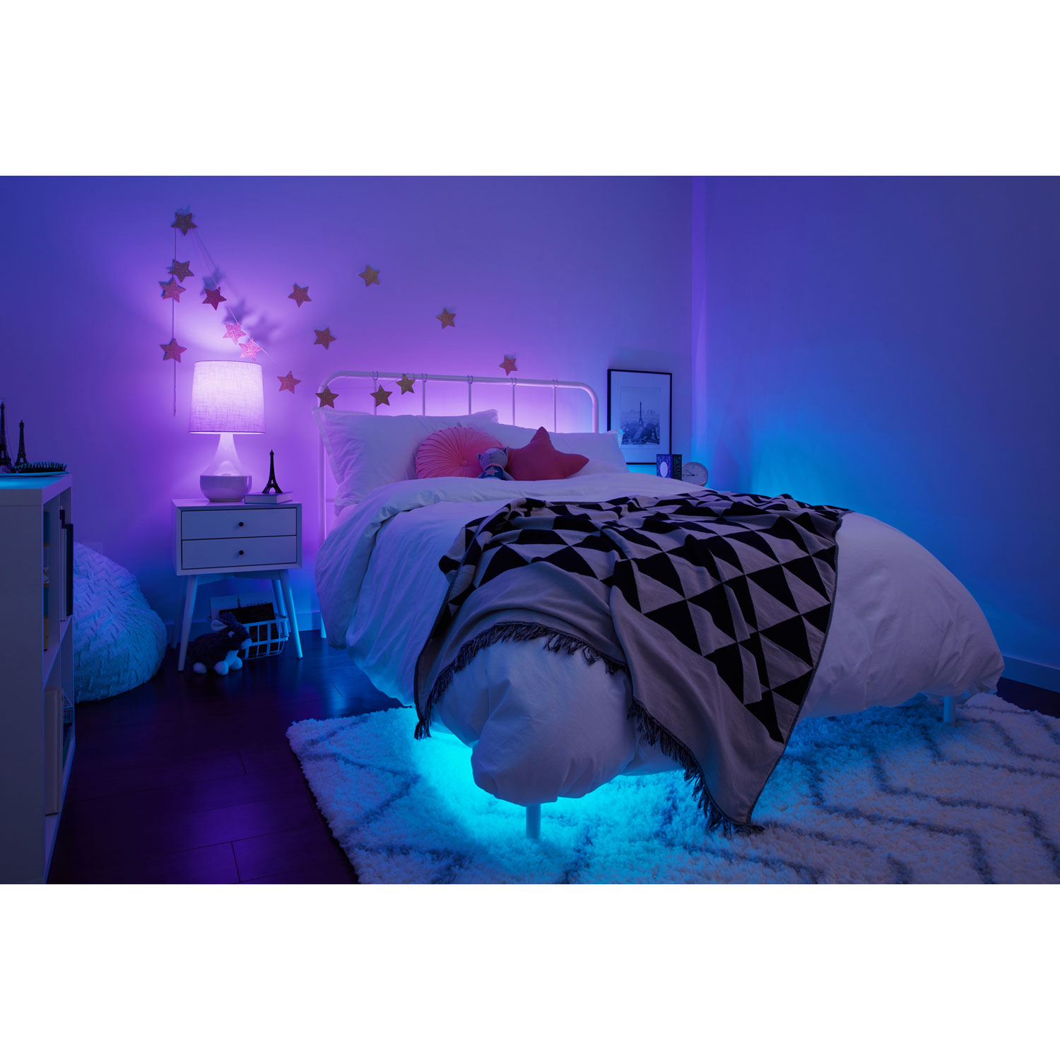 Bande lumineuse intelligente DEL pour l'intérieur à raccordement direct de 4,9 m Cync de GE