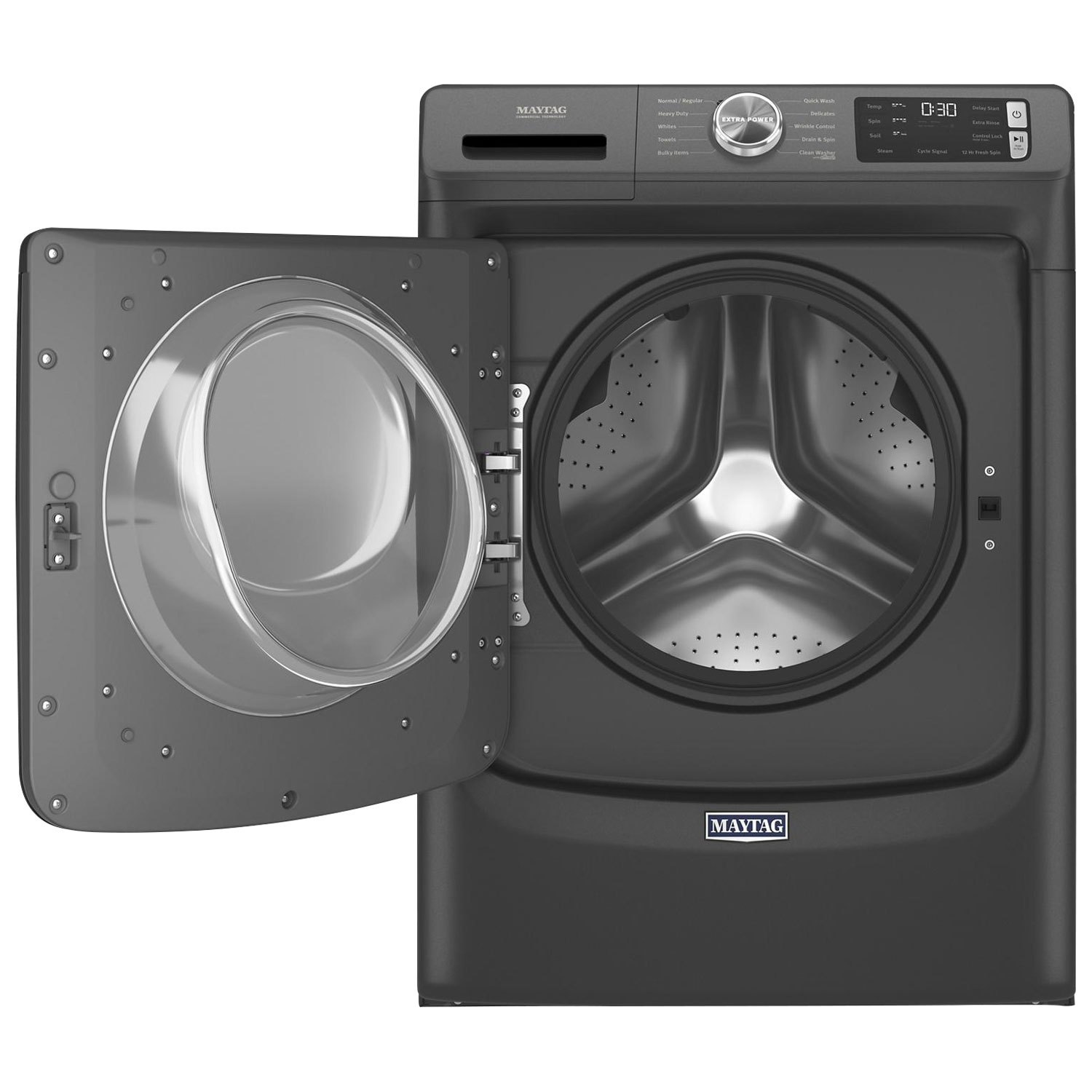 Maytag 5.2 Cu. Ft. High Efficiency Front Load Steam Washer - Volcano Black