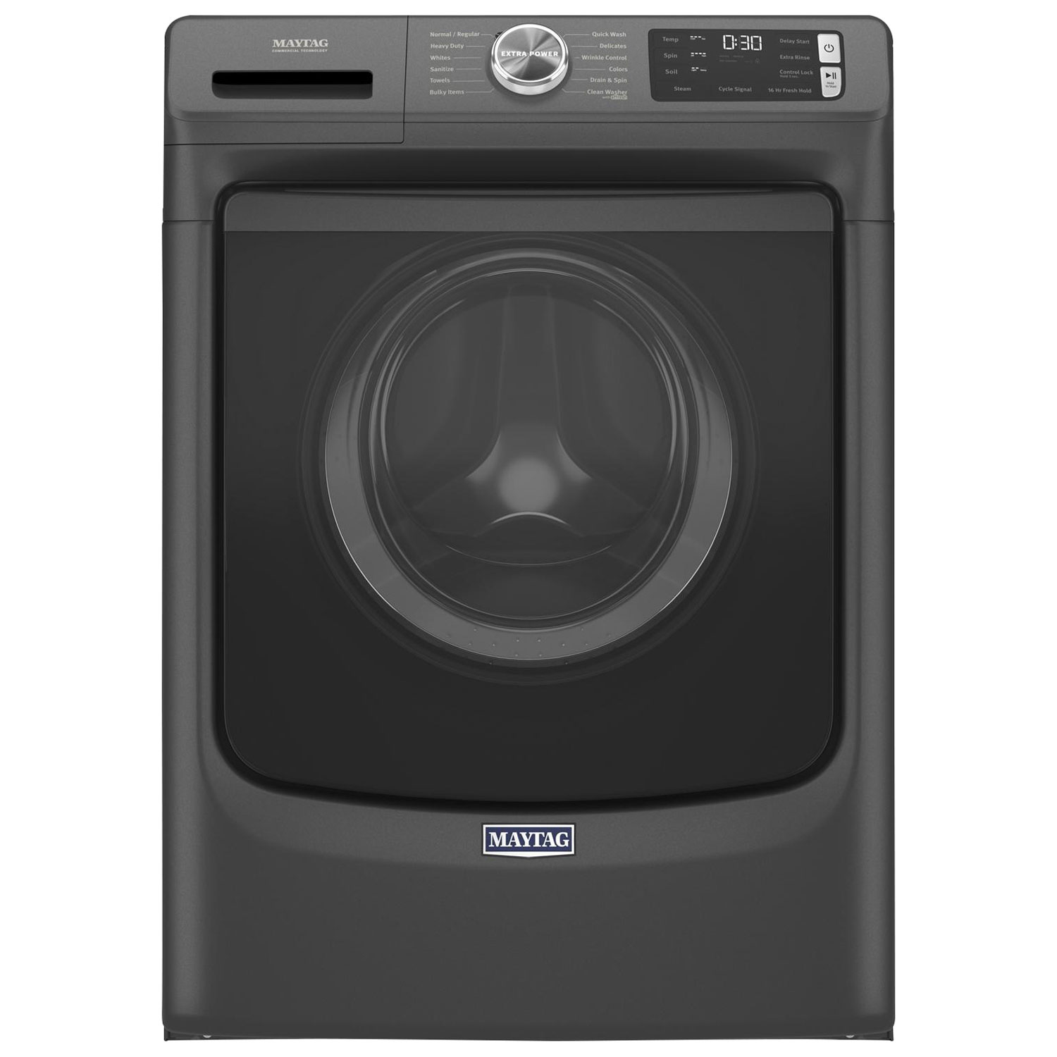 Maytag 5.5 Cu. Ft. High Efficiency Front Load Steam Washer - Volcano Black
