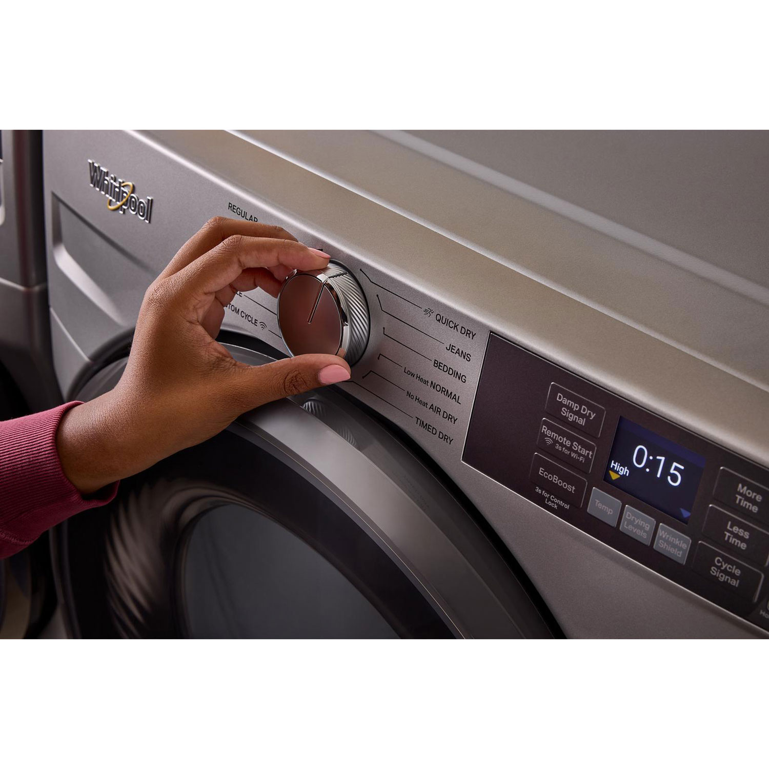 Whirlpool 7.4 Cu. Ft. Gas Steam Dryer - White