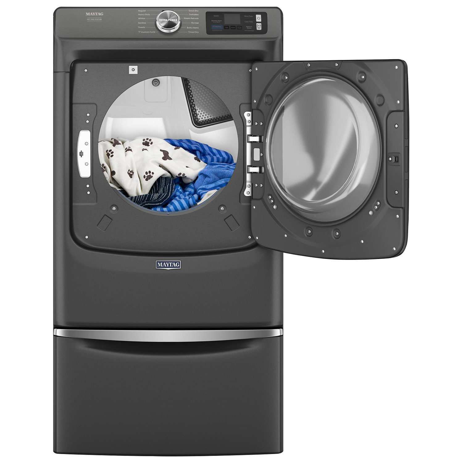 Maytag Pet Pro 7.4 Cu. Ft. Electric Steam Dryer - Volcano Black