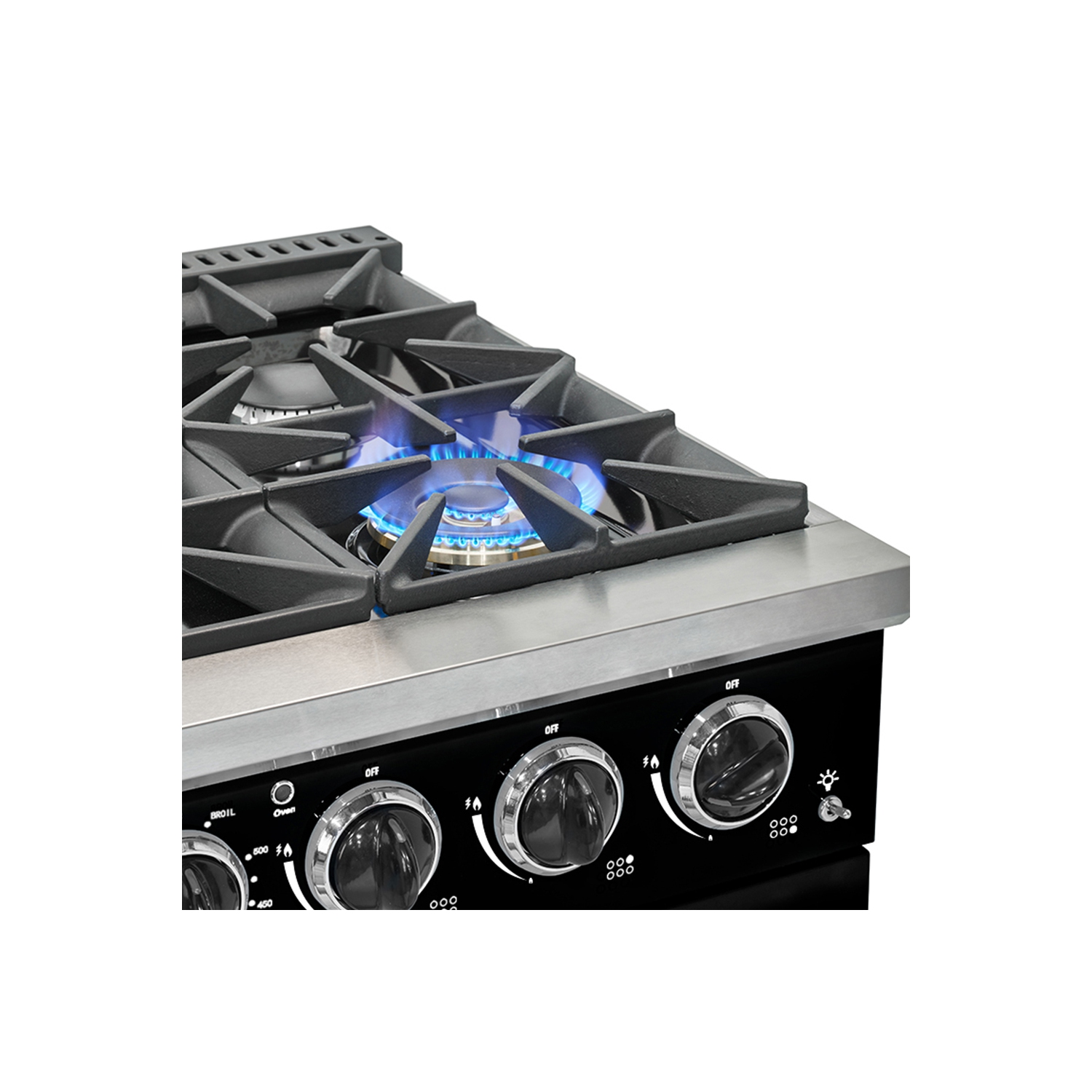 Unique Appliances Classic Retro 36-inch 5.2 cu. ft. Retro 6-Burner Gas Range with Convection Oven in Midnight Black