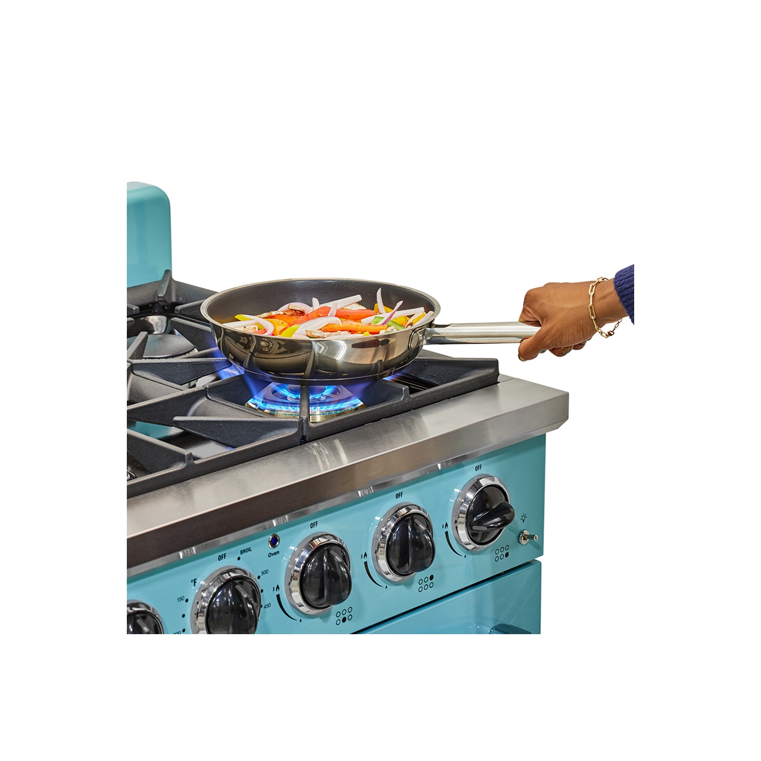  Classic Retro d'unique électroménagers de 36 po et 5,2 pi3. avec Cuisinière au gaz rétro à 6 brûleurs avec four à convection de couleur