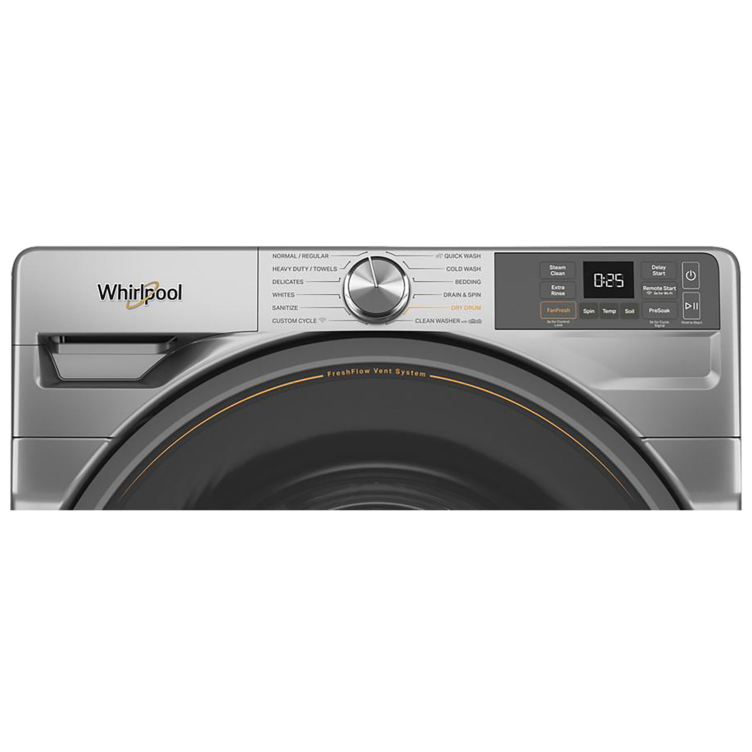 Whirlpool 5.2 Cu. Ft. High Efficiency Front Load Steam Washer - Radiant Silver