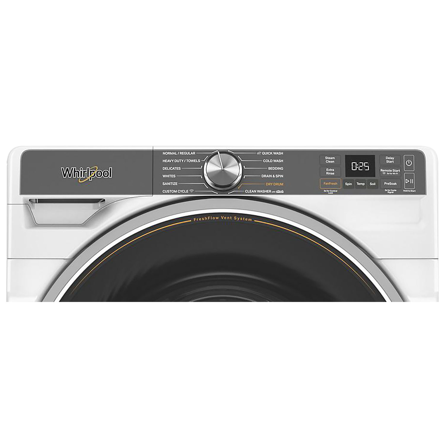 Whirlpool 5.8 Cu. Ft. High Efficiency Front Load Steam Washer - White