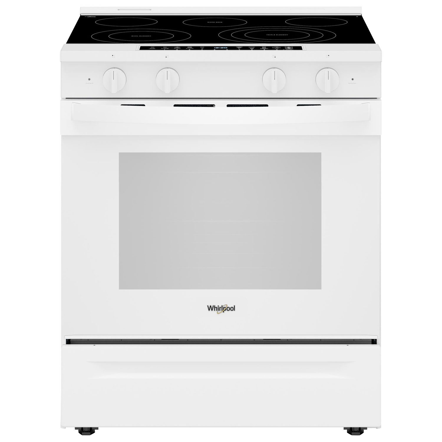 Whirlpool 31" 5.3 Cu. Ft. Self-Clean Slide-In Electric Air Fry Range - White