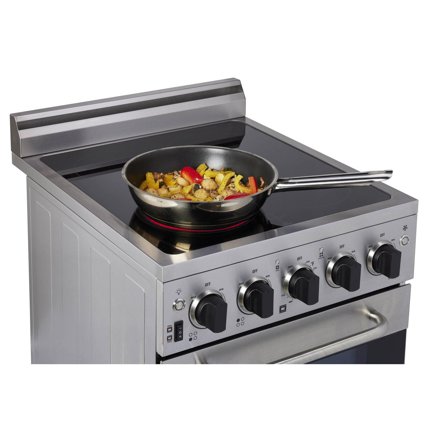 Unique Appliances Prestige 20-inch 1.6 cu. ft. Electric Range with Convection Oven in Stainless Steel