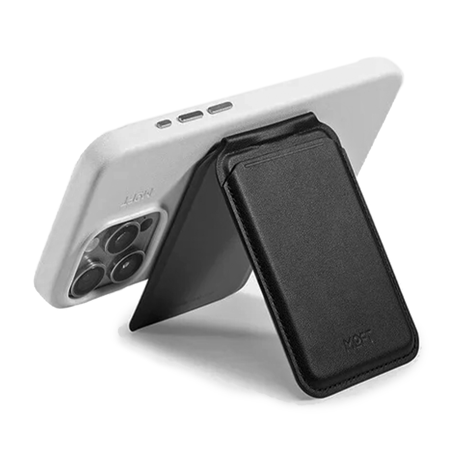 Portefeuille Flash + support MagSafe de MOFT - Noir de jais