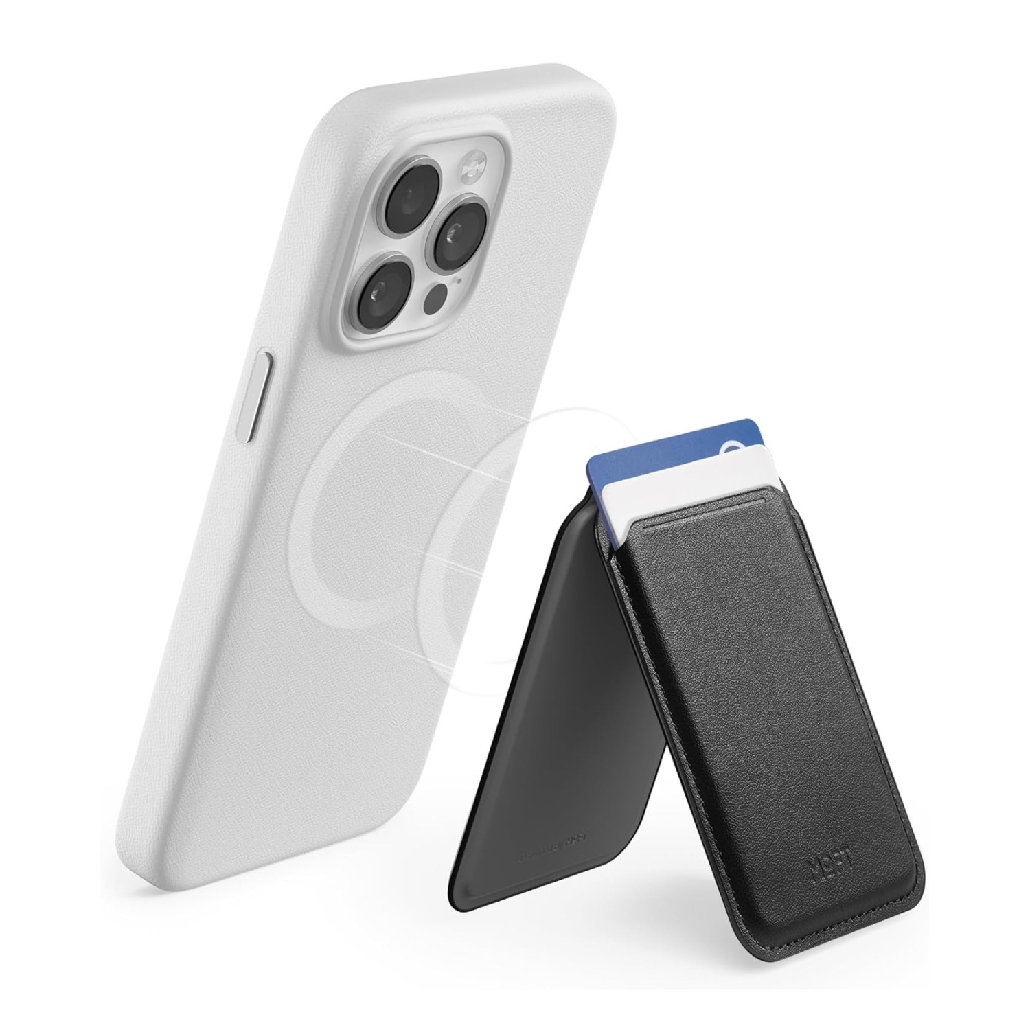 Portefeuille Flash + support MagSafe de MOFT - Noir de jais