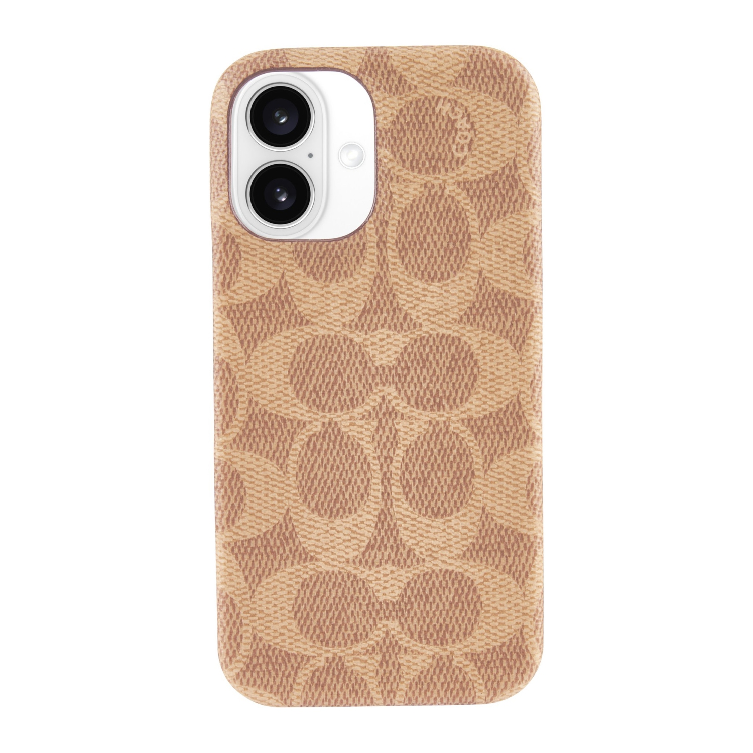 Coach iPhone 16 Fitted Hard Shell Case - Brown