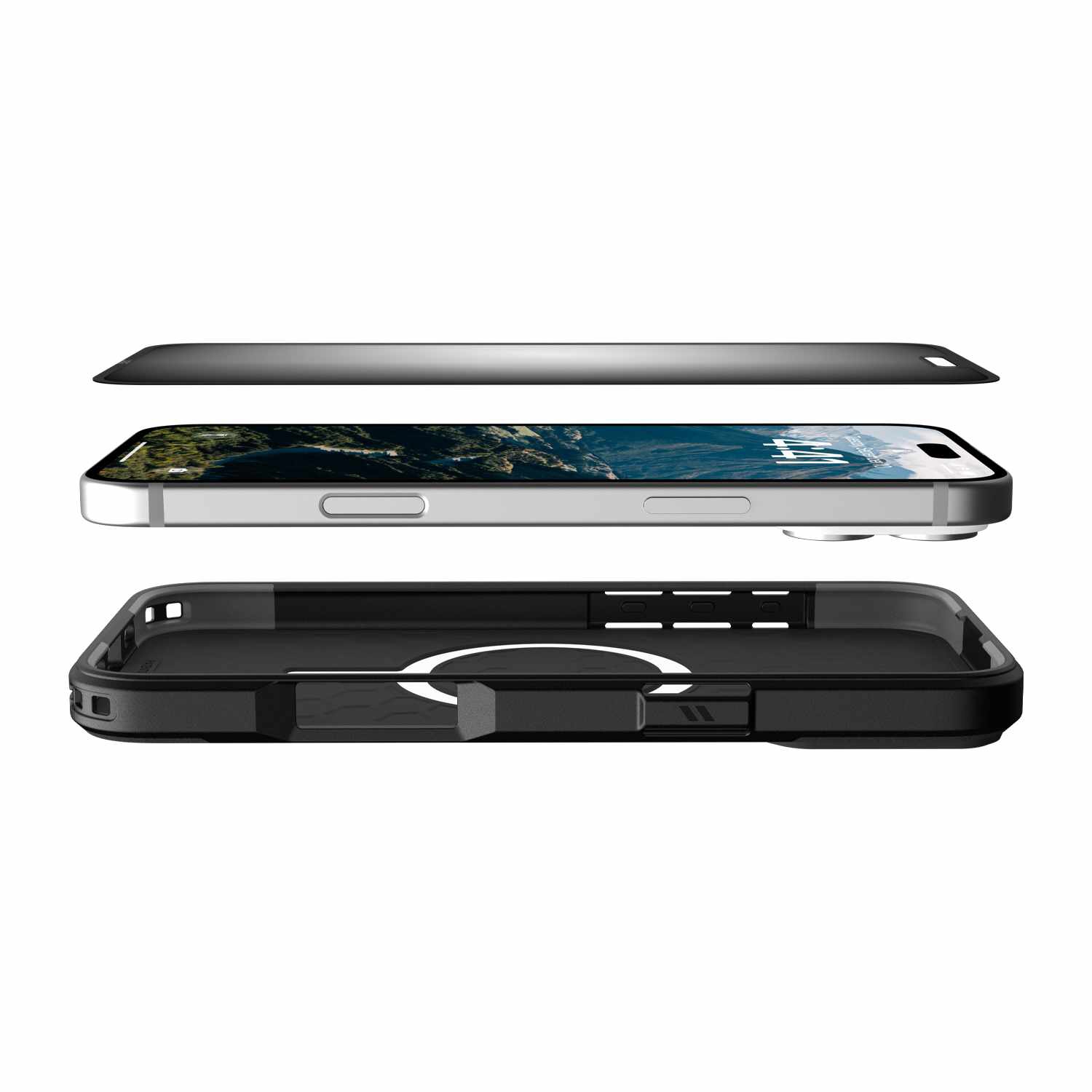 UAG – Protecteur d'écran Eco de confidentialité amovible | Made for iPhone 16 Plus