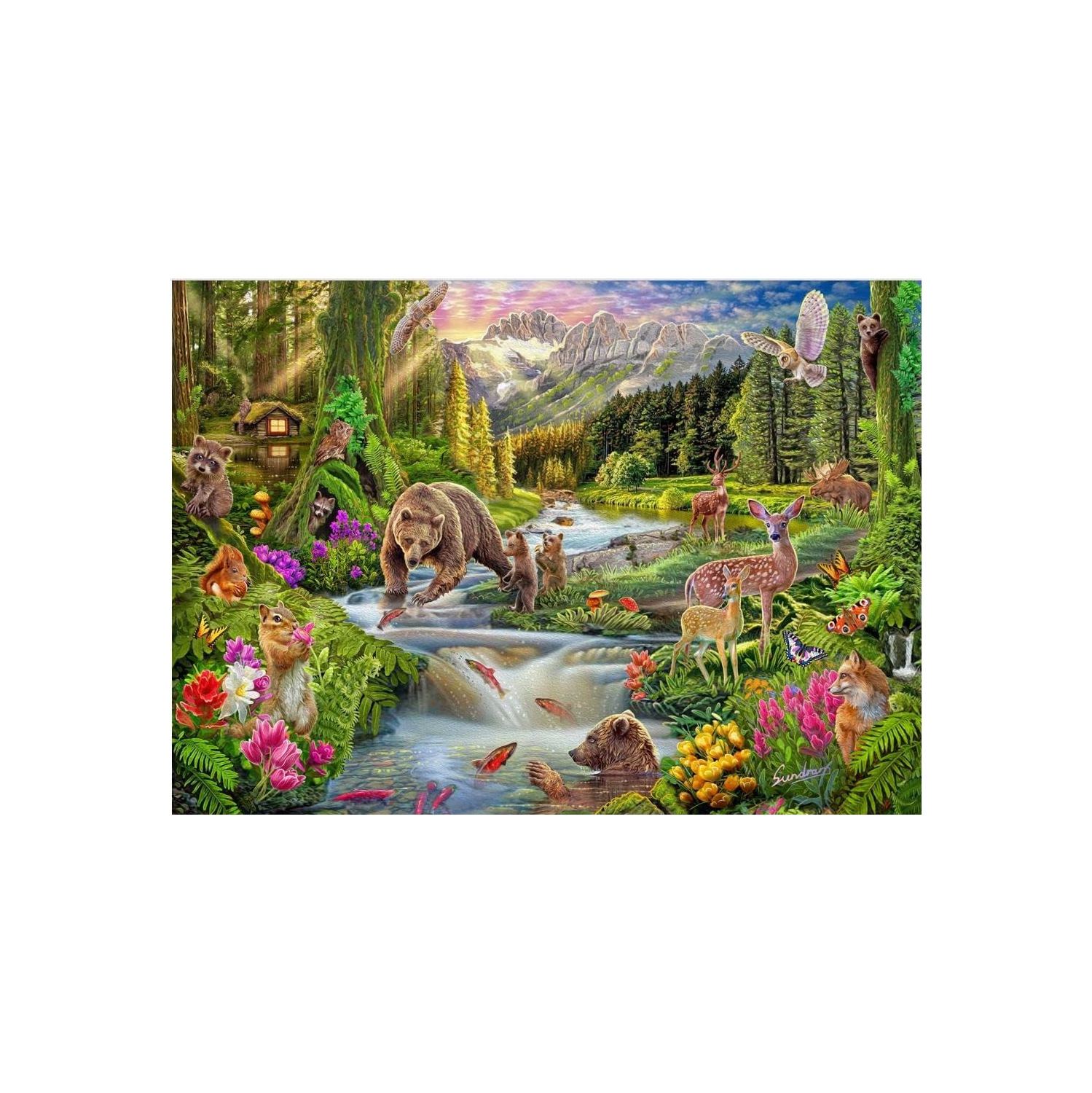 Cra-Z-Art - RoseArt - Kodak Premium - Wild Frontier - 1000 Piece Jigsaw Puzzle
