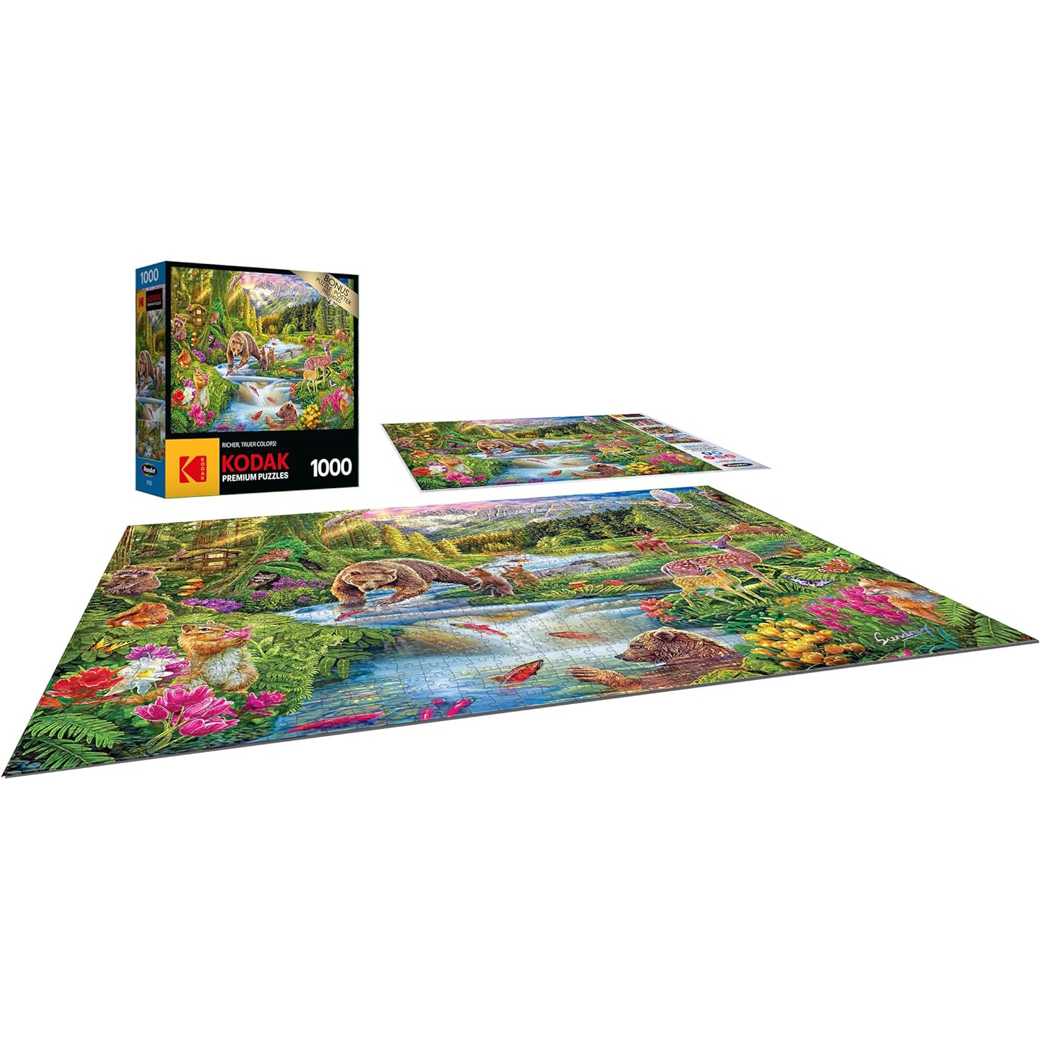 Cra-Z-Art - RoseArt - Kodak Premium - Wild Frontier - 1000 Piece Jigsaw Puzzle