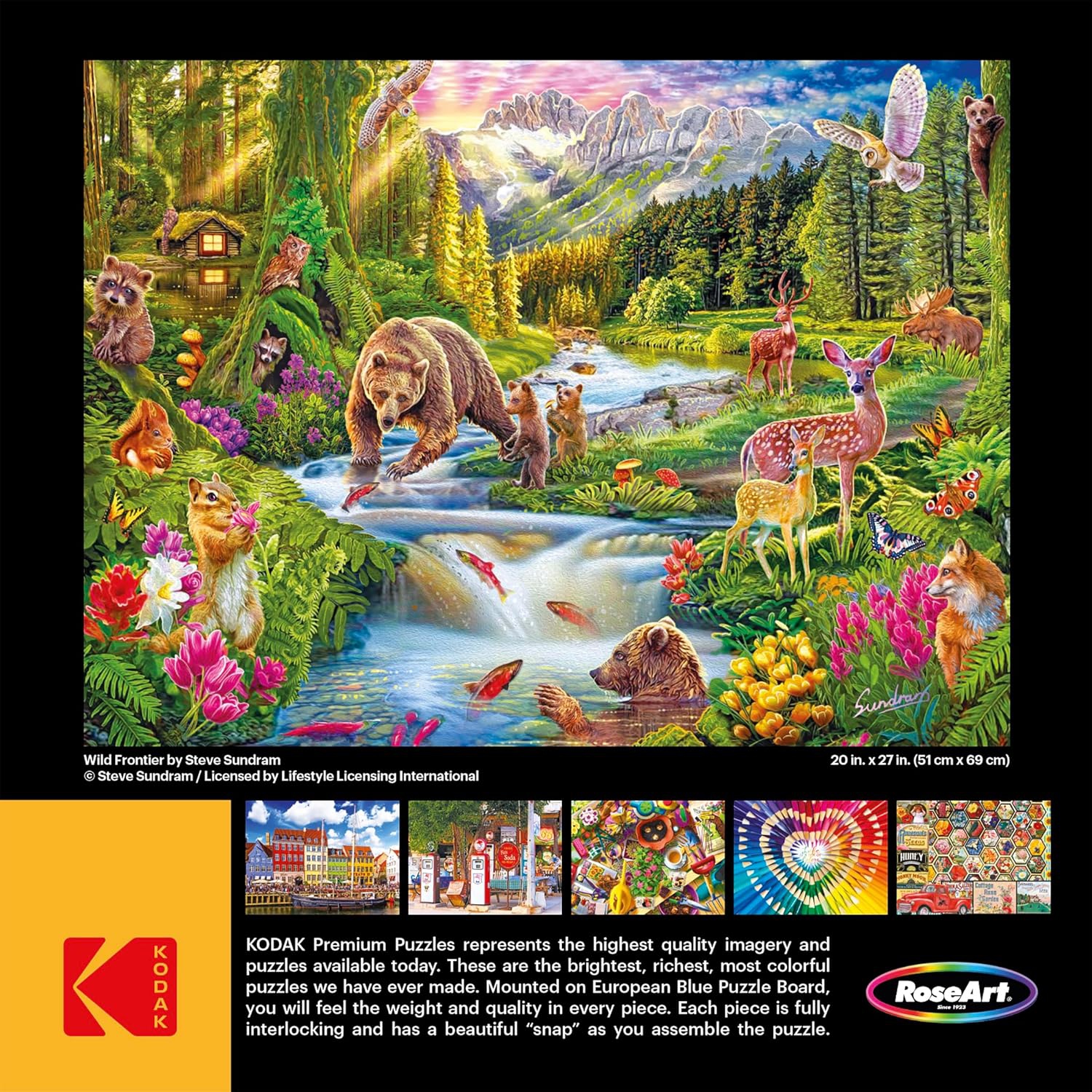 Cra-Z-Art - RoseArt - Kodak Premium - Wild Frontier - 1000 Piece Jigsaw Puzzle