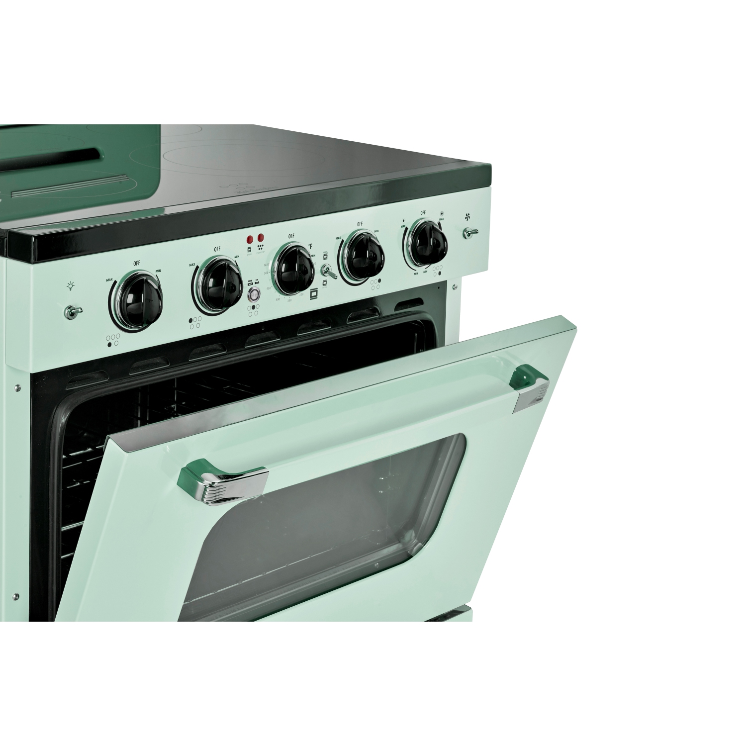 Unique Appliances Classic Retro 30-inch 3.9 cu. ft. Retro Electric Range with Convection Oven in Summer Mint Green