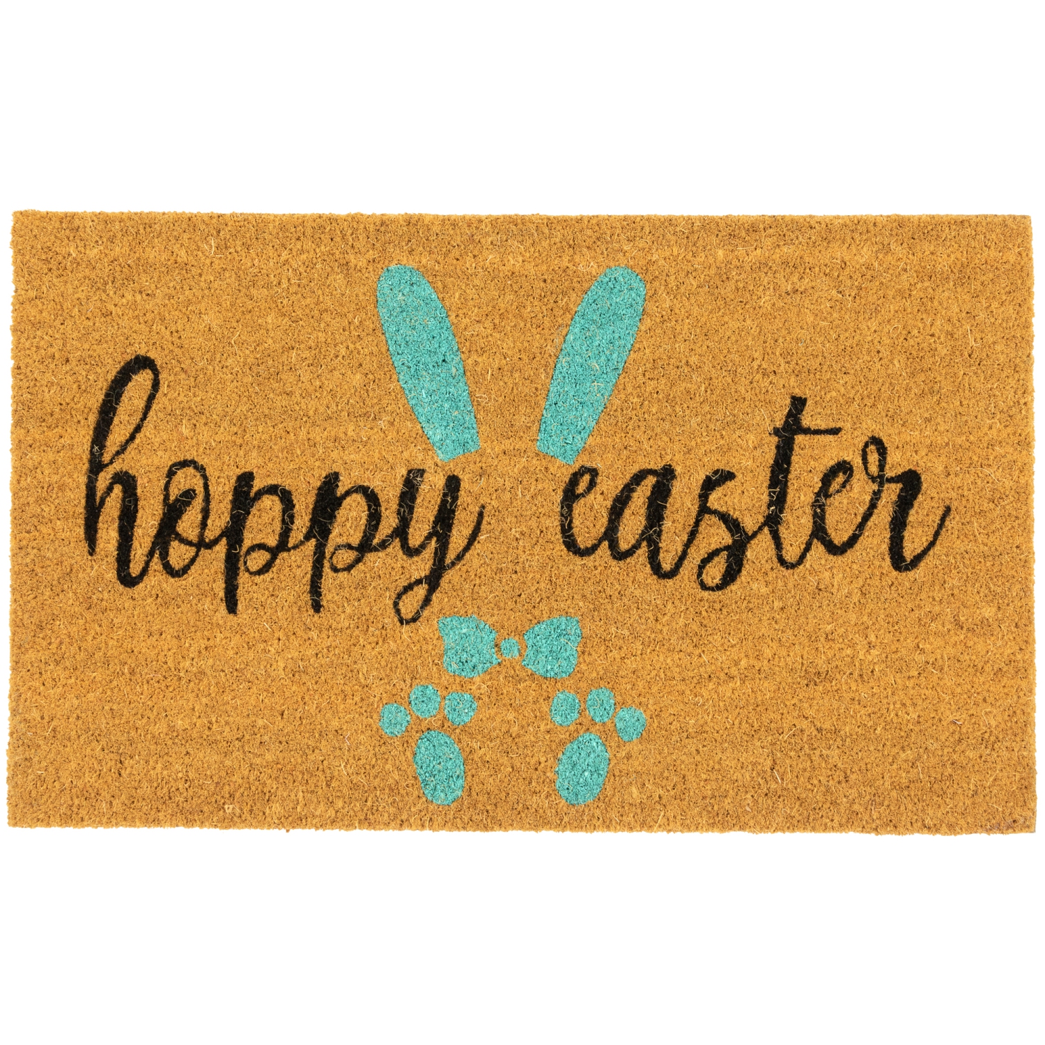 Tapis d'extérieur «&nbsp;Hoppy Easter&nbsp;» en fibre de coco naturelle, 18 x 30&nbsp;po