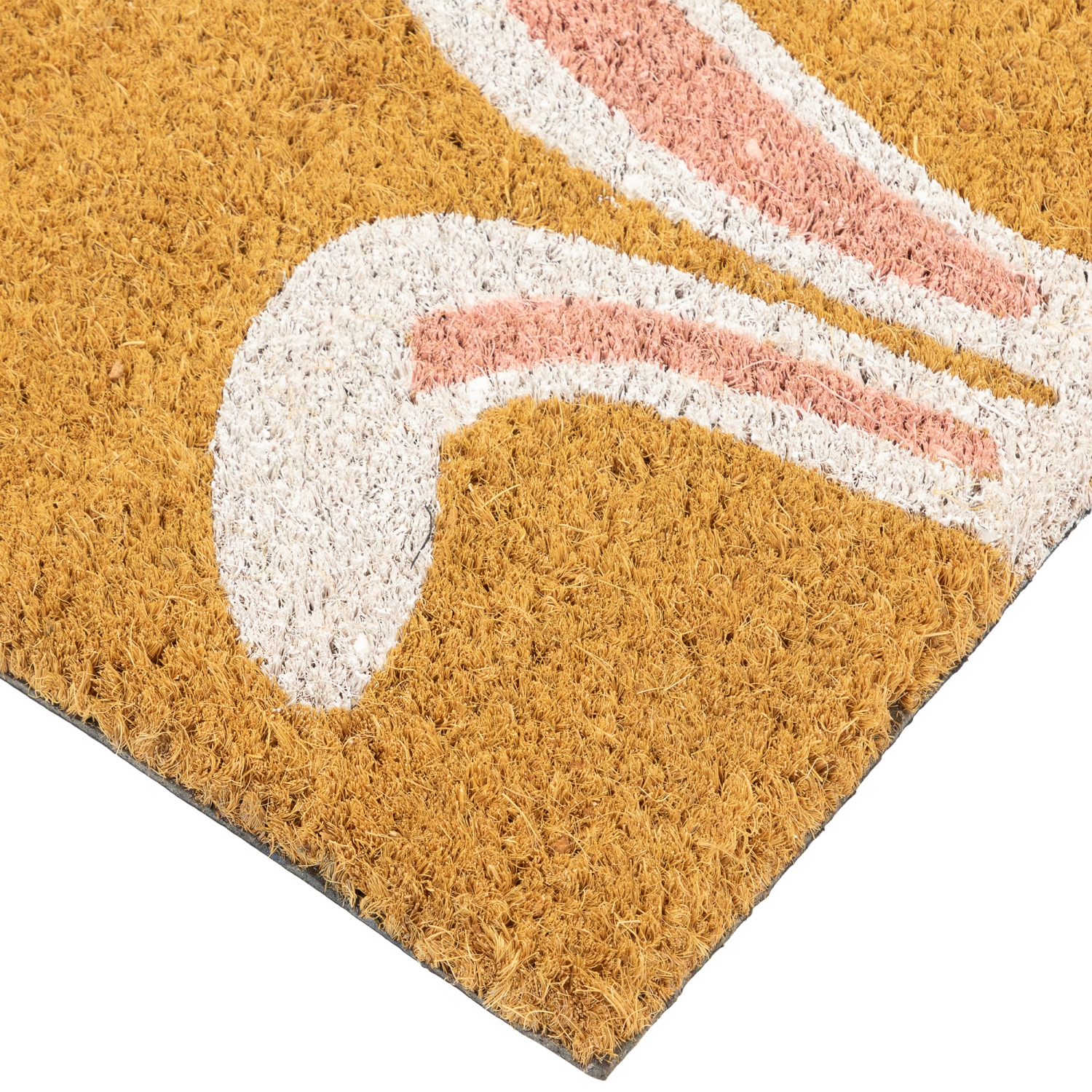 Tapis de porte extérieur Happy Easter Bunny Ears de Natural Coir - 18 x 30&nbsp;po