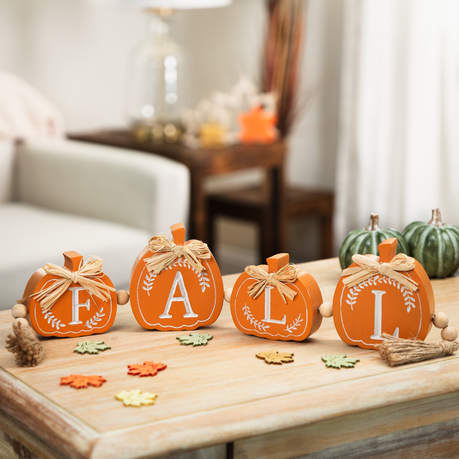 Mini Pumpkins Wooden Fall Harvest Sign - 22"