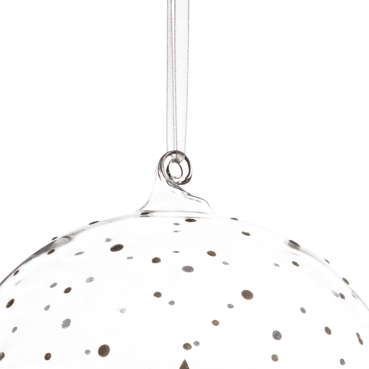 Deer Family in Snow Glass Globe Christmas Ornament - 4.75"